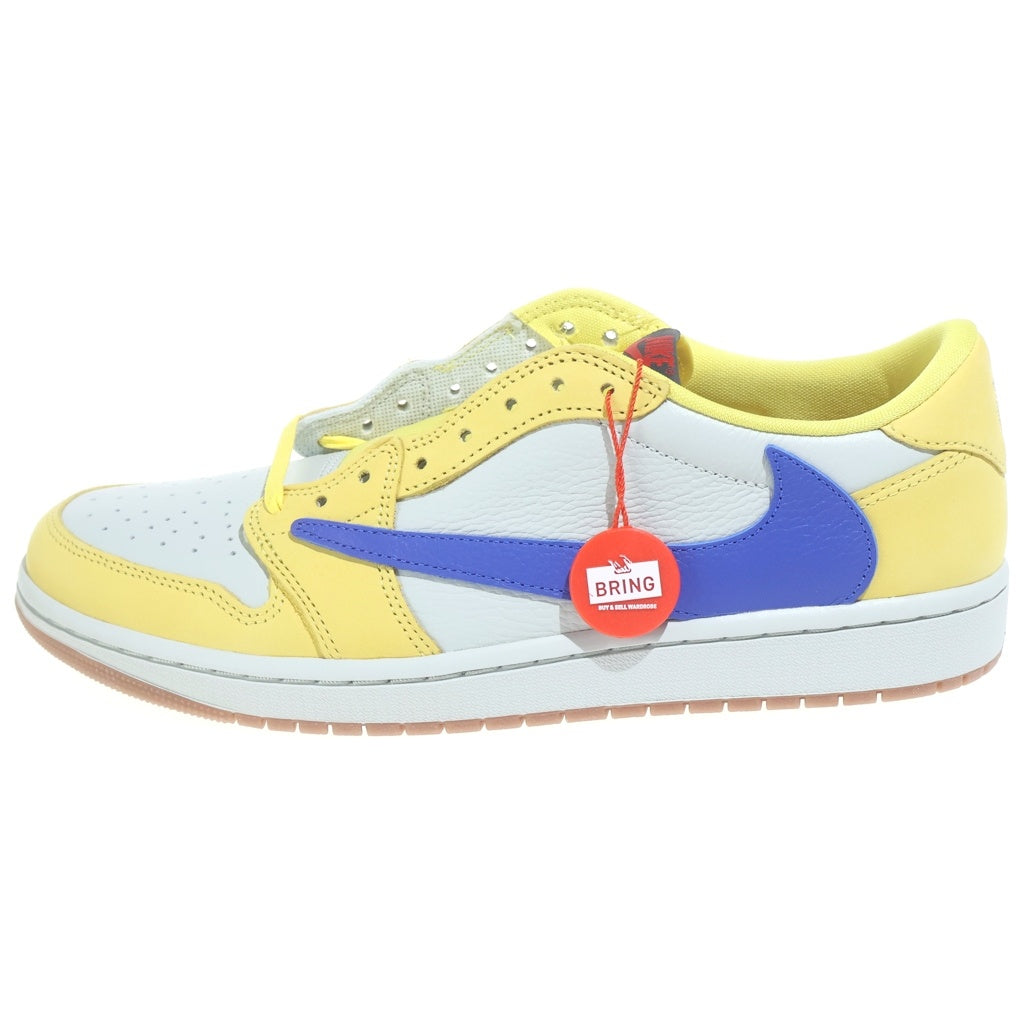 NIKE(ナイキ) ×TRAVIS SCOTT WMNS AIR JORDAN 1 RETRO LOW OG CANARY DZ4137-700 トラヴィススコット ウィメンズ エアジョーダン1 レトロ カナリー ローカットスニーカー US12/29cm