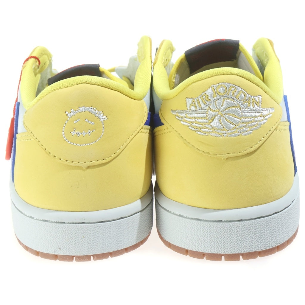 NIKE(ナイキ) ×TRAVIS SCOTT WMNS AIR JORDAN 1 RETRO LOW OG CANARY DZ4137-700 トラヴィススコット ウィメンズ エアジョーダン1 レトロ カナリー ローカットスニーカー US12/29cm