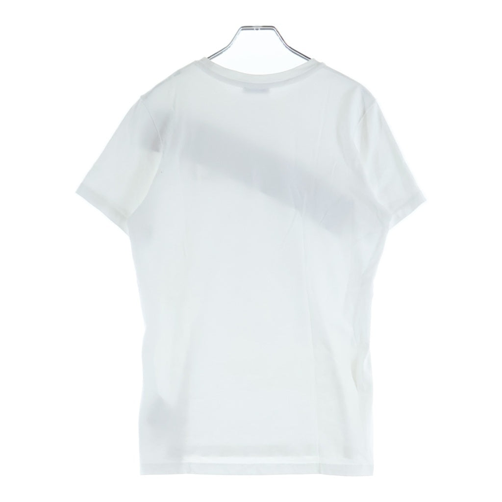 MONCLER(モンクレール) フロントロゴプリント バイカラー クルーネック半袖Tシャツカットソー ブラック/ホワイト E20938091250