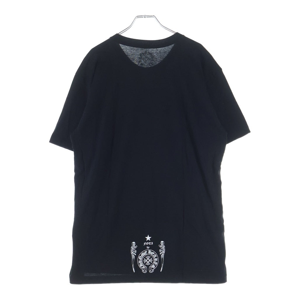 CHROME HEARTS(クロムハーツ) FOTI S/S TEE フォティフロントロゴプリント クルーネック半袖カットソーTシャツ ブラック