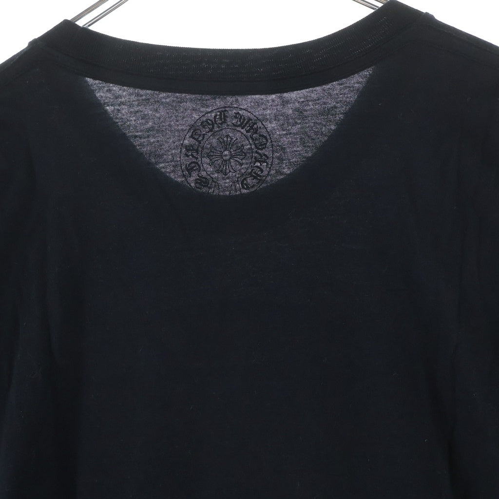 CHROME HEARTS(クロムハーツ) FOTI S/S TEE フォティフロントロゴプリント クルーネック半袖カットソーTシャツ ブラック