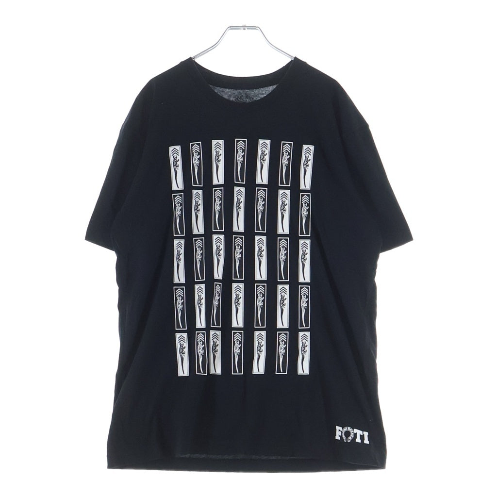 CHROME HEARTS(クロムハーツ) FOTI S/S TEE JARVIS ジャーヴィス プリントクルーネック半袖Tシャツカットソー ブラック
