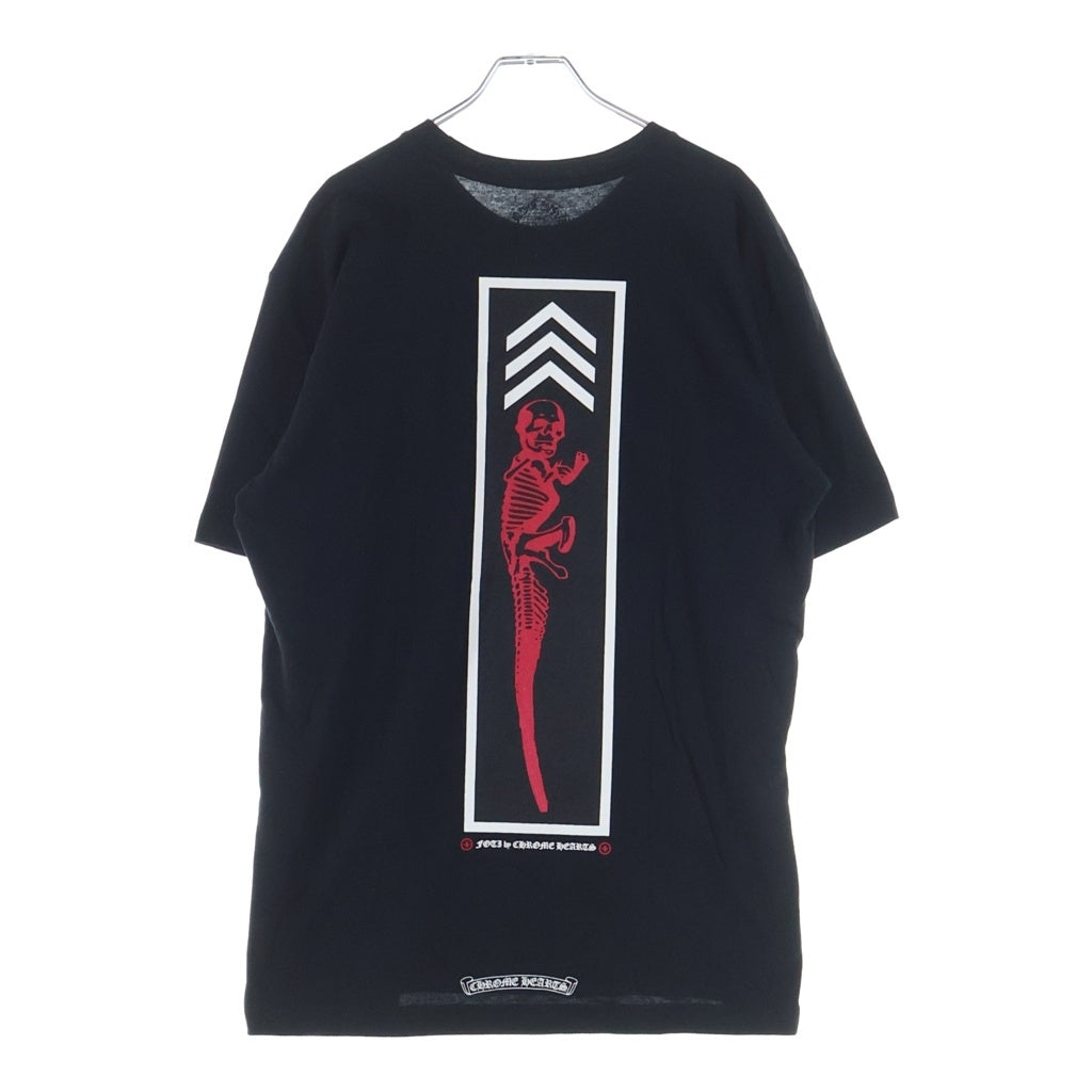 CHROME HEARTS(クロムハーツ) FOTI S/S TEE JARVIS ジャーヴィス プリントクルーネック半袖Tシャツカットソー ブラック