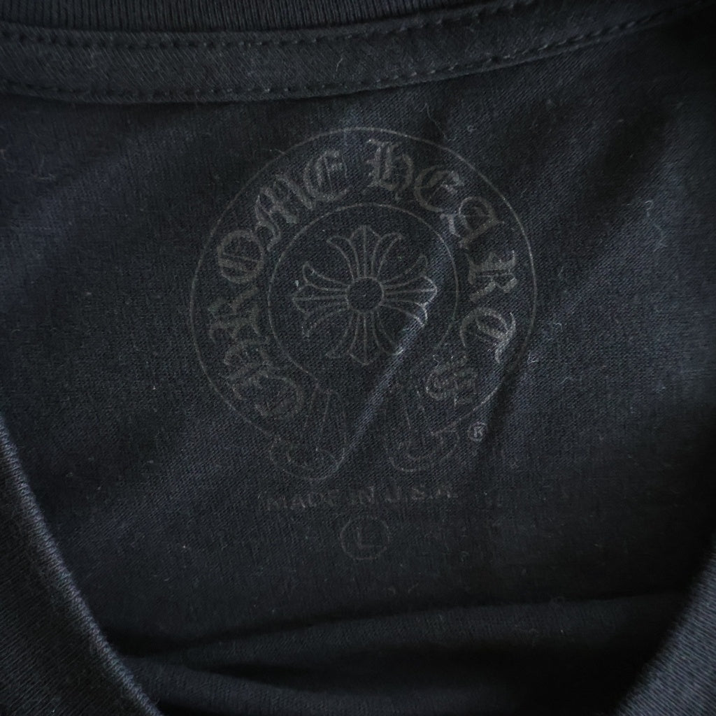 CHROME HEARTS(クロムハーツ) FOTI S/S TEE JARVIS ジャーヴィス プリントクルーネック半袖Tシャツカットソー ブラック