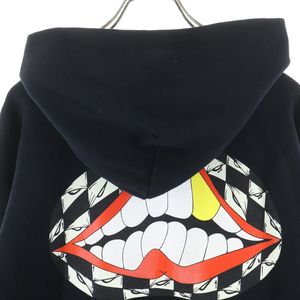 CHROME HEARTS(クロムハーツ) ×MATTY BOY 99 Eyes Chomper SWTSHRT PLVR マッティボーイ 99アイズ 袖フローラル プルオーバーパーカー ブラック
