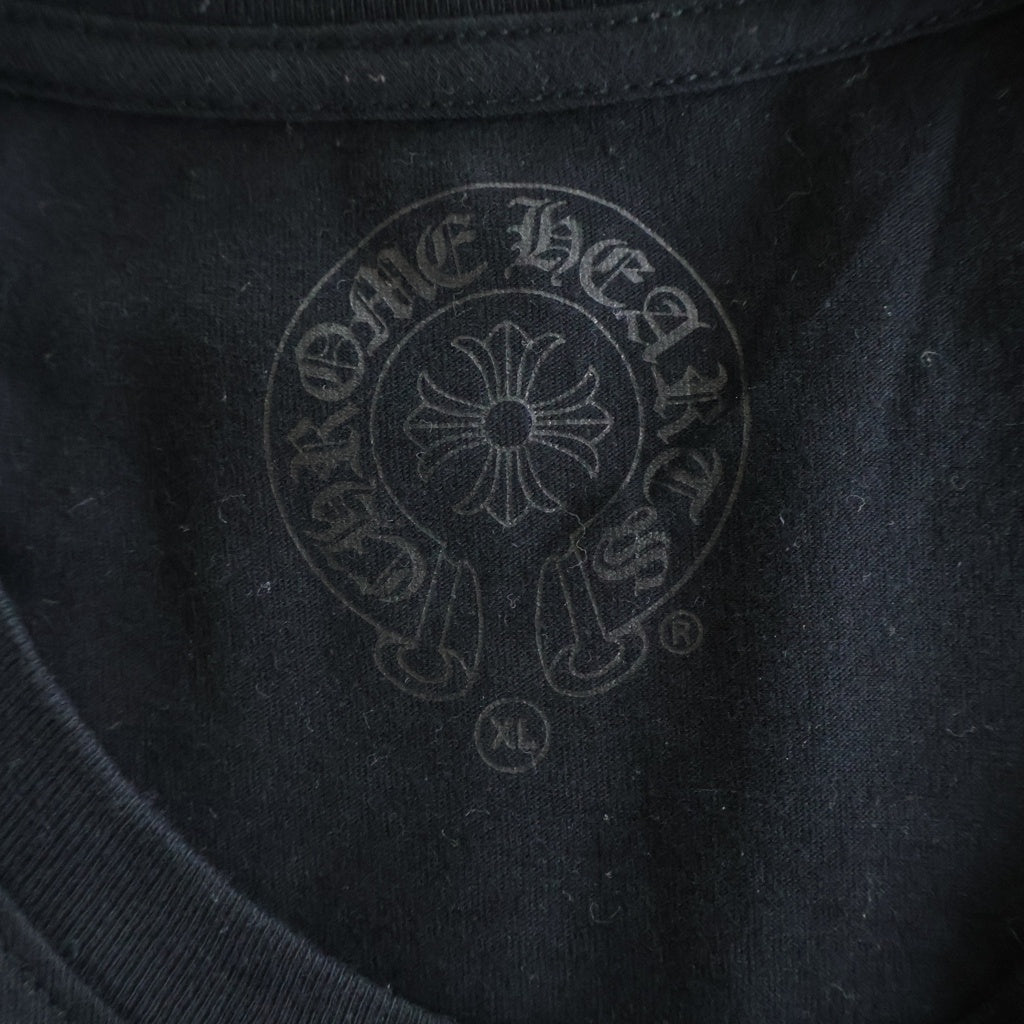 CHROME HEARTS(クロムハーツ) HONOLULU S/S Limited Horseshoe Tee ホノルル限定 ホースシュープリント クルーネック半袖Tシャツカットソー ブラック