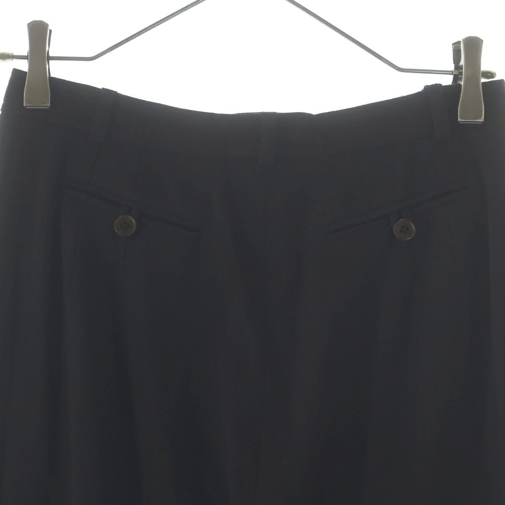 HERMES(エルメス) VINTAGE ヴィンテージ ハイウエスト ウールスラックス ブラウン