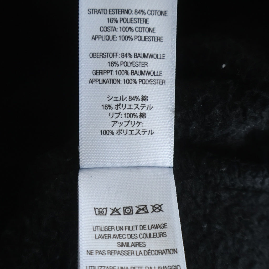 SUPREME(シュプリーム) 22AW Satin Applique Hooded Sweatshirt サテンアップリケ プルオーバー長袖スウェットパーカー フーディ ブラック -