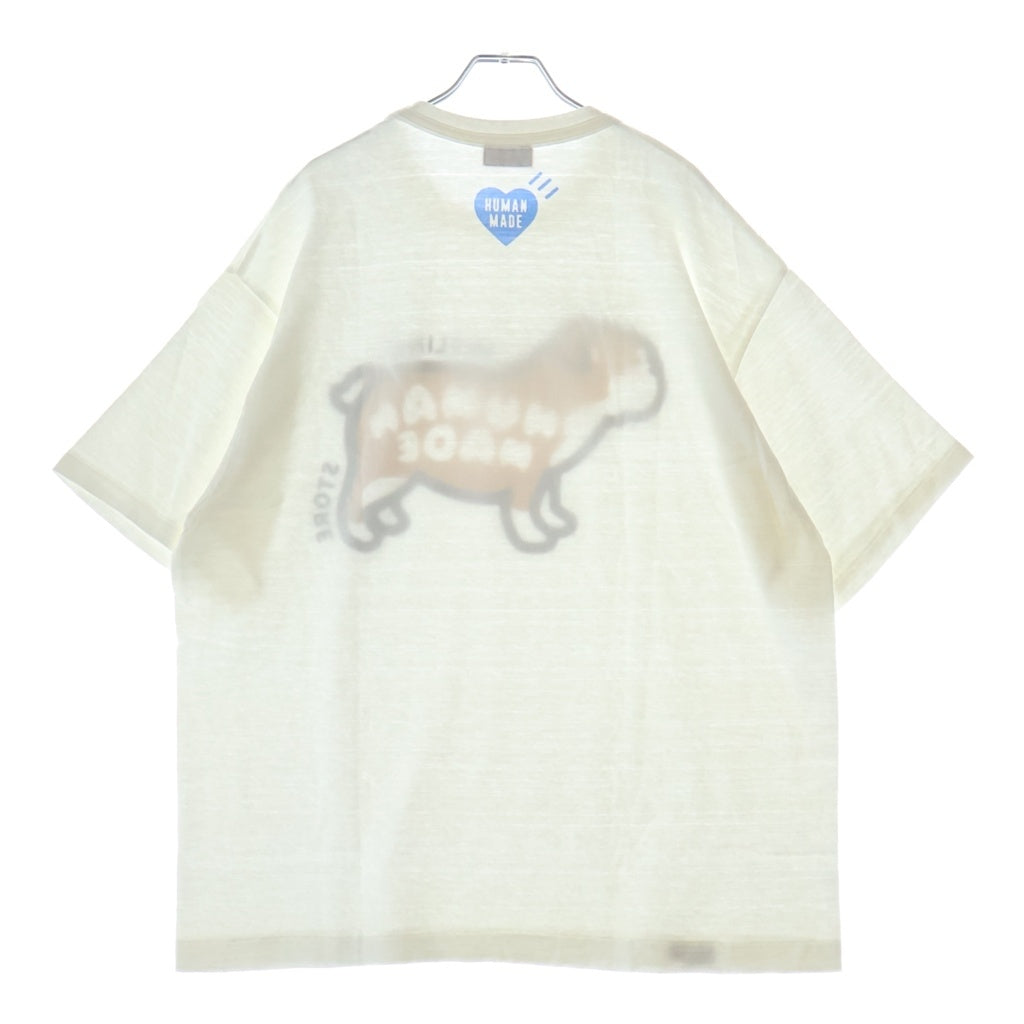 HUMAN MADE(ヒューマンメイド) 24SS OFFLINE ANIMAL T-SHIRT オフライン フロントロゴプリント クルーネック半袖Tシャツカットソー ホワイト -