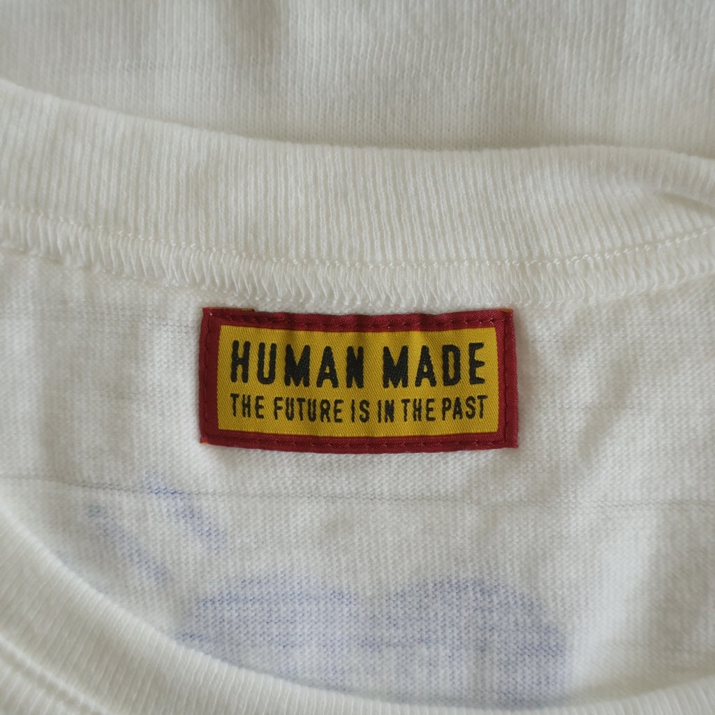HUMAN MADE(ヒューマンメイド) 24SS OFFLINE ANIMAL T-SHIRT オフライン フロントロゴプリント クルーネック半袖Tシャツカットソー ホワイト -