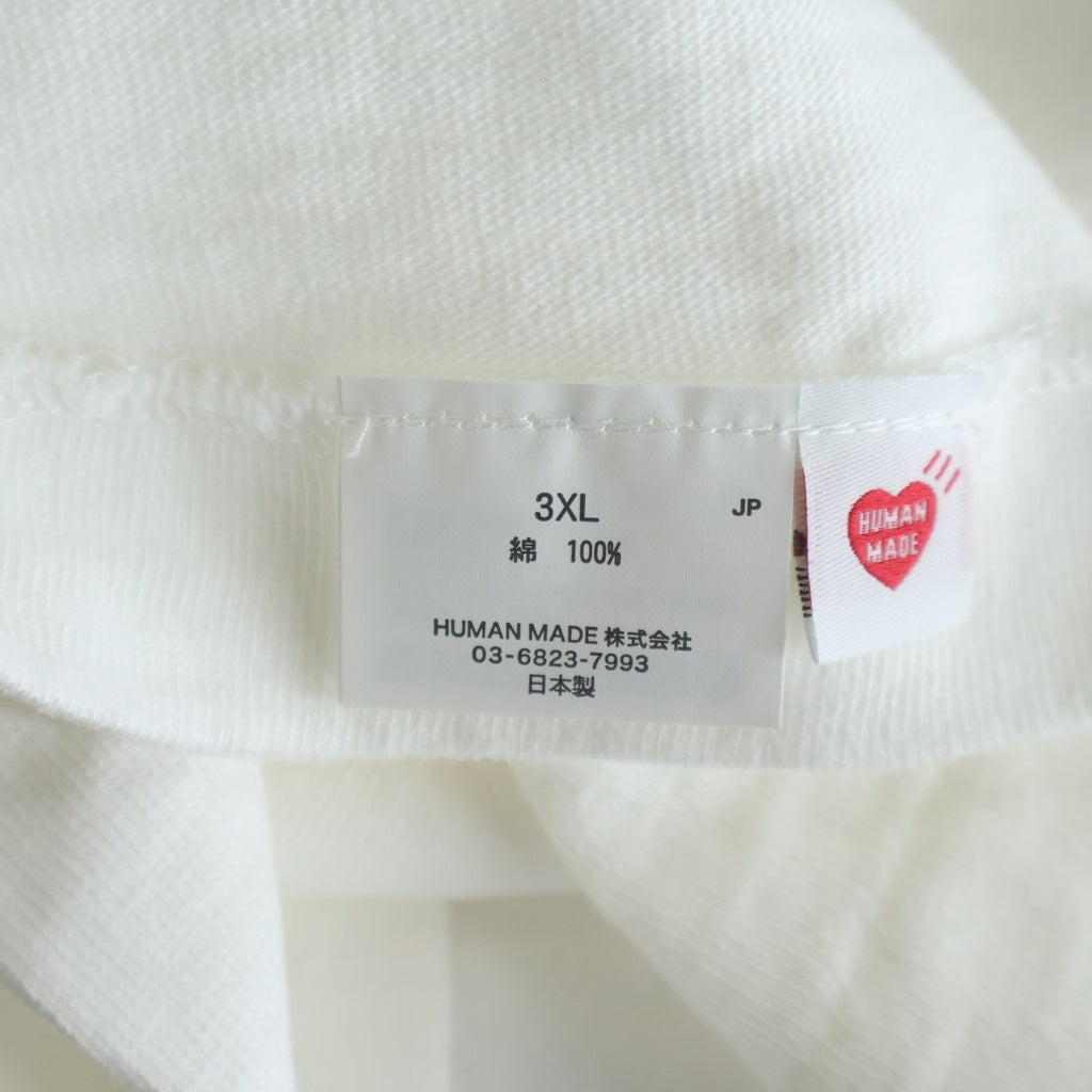 HUMAN MADE(ヒューマンメイド) 24SS OFFLINE ANIMAL T-SHIRT オフライン フロントロゴプリント クルーネック半袖Tシャツカットソー ホワイト -