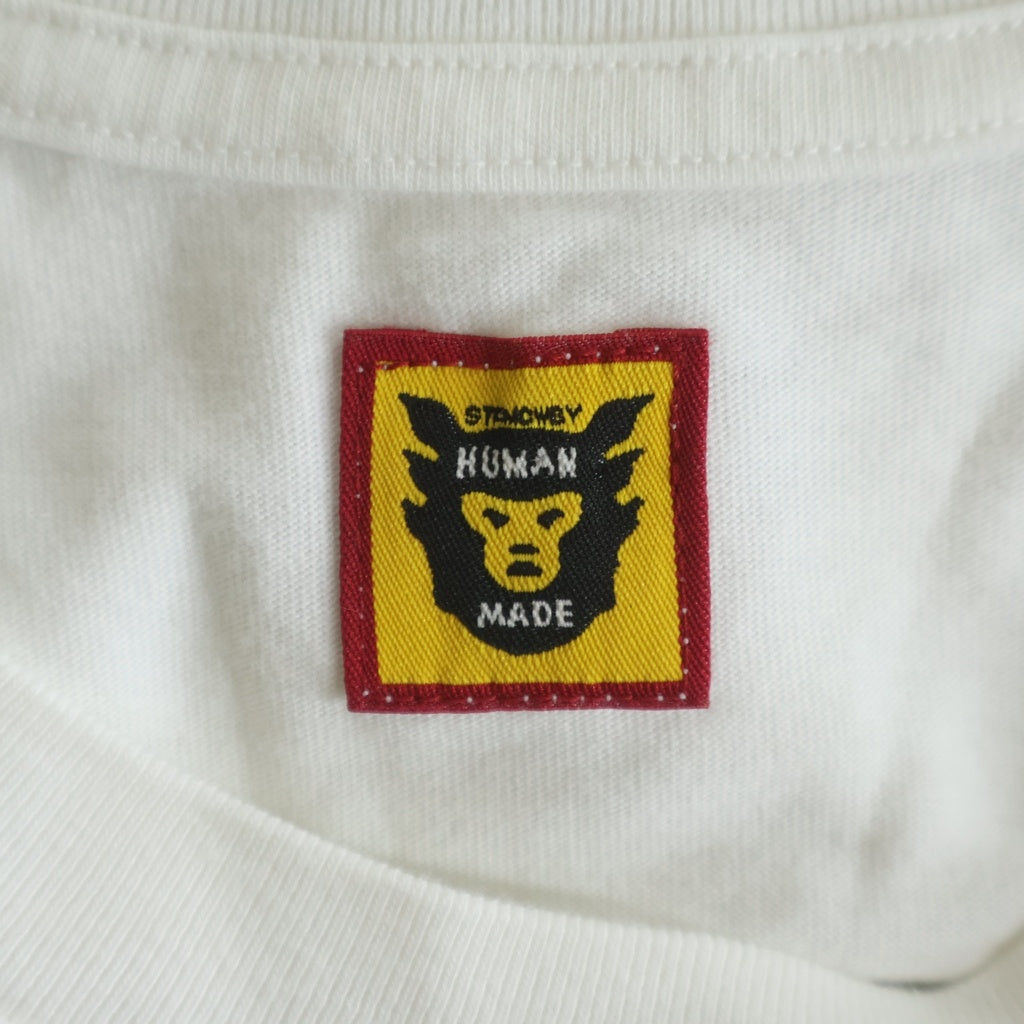 HUMAN MADE(ヒューマンメイド) 24AW 2024.12.23 DAILY GRAPHIC S/S T-SHIRT デイリー グラフィックロゴプリント クルーネック半袖Tシャツカットソー ホワイト -