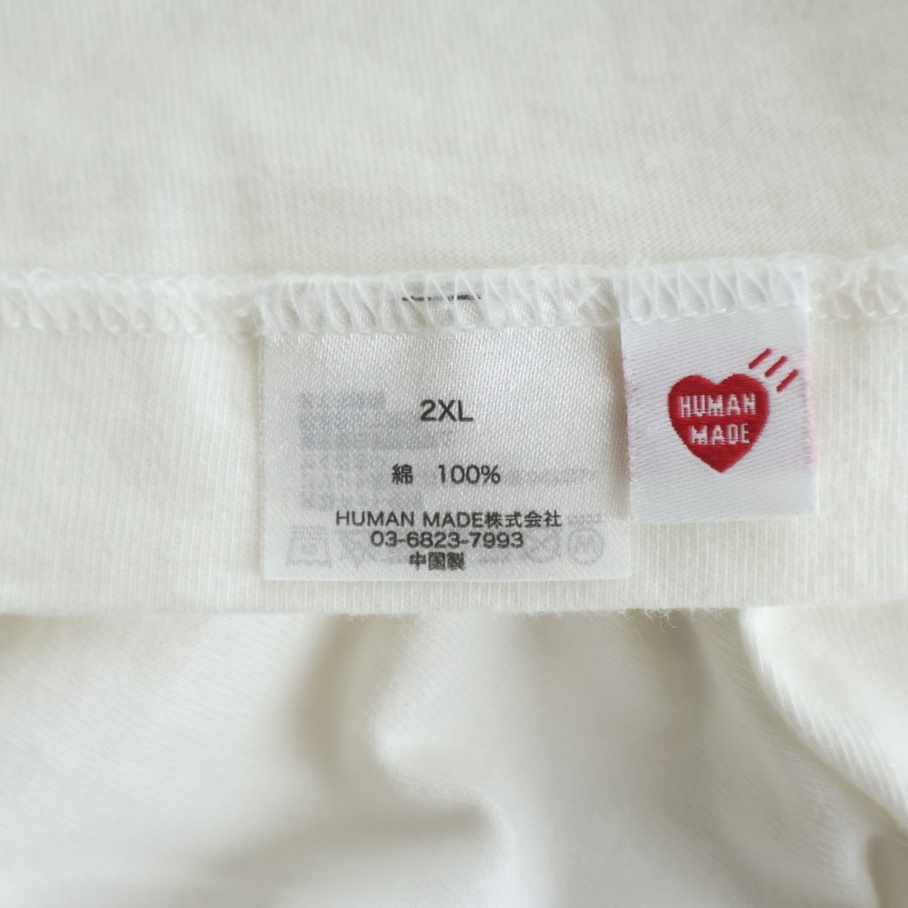 HUMAN MADE(ヒューマンメイド) 24AW 2024.12.23 DAILY GRAPHIC S/S T-SHIRT デイリー グラフィックロゴプリント クルーネック半袖Tシャツカットソー ホワイト -