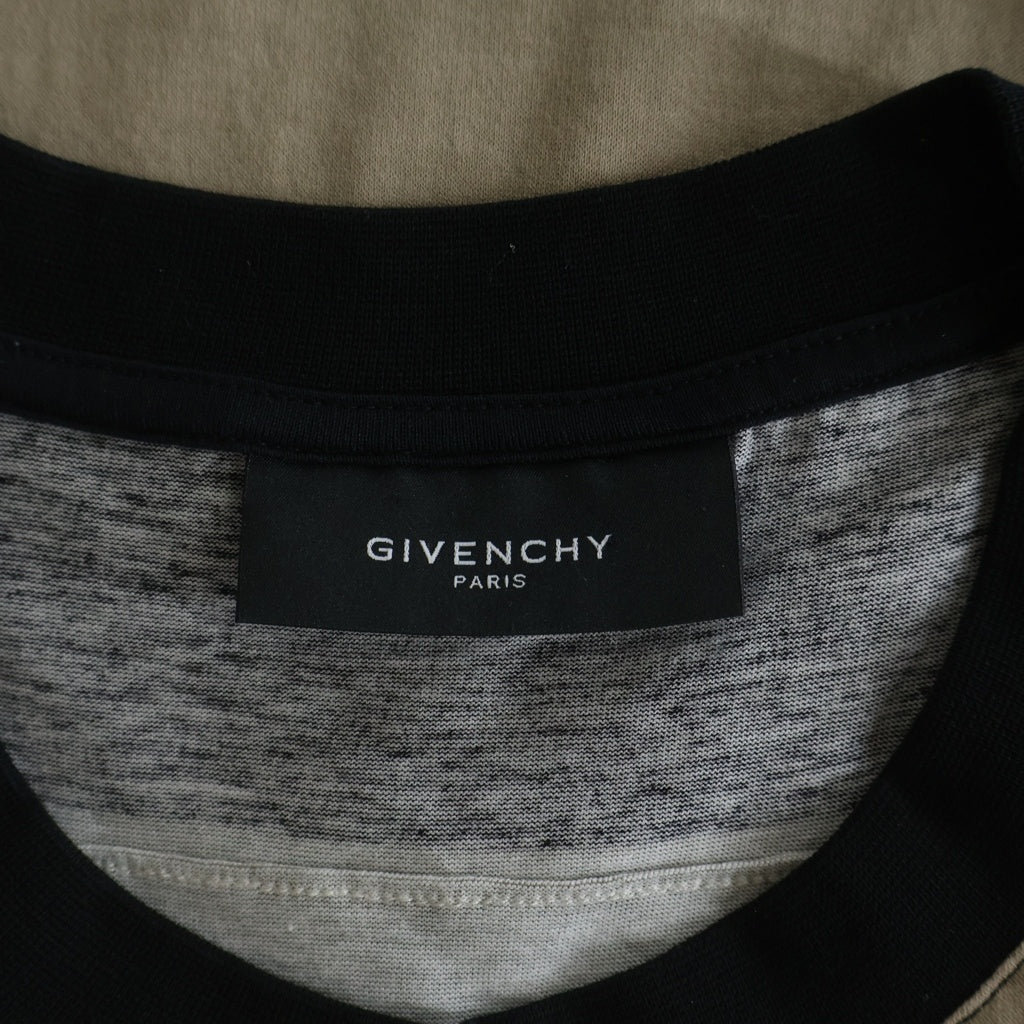 GIVENCHY(ジバンシィ) 14SS リカルドティッシ期 アメリカンフラッグプリント クルーネック半袖ボーダーTシャツカットソー マルチ 14 J 7568 195