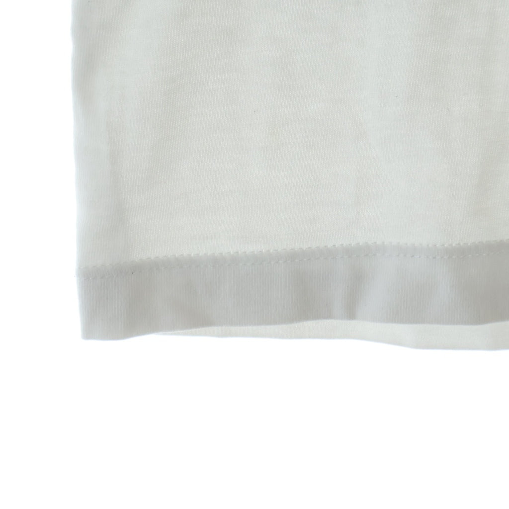 FENDI(フェンディ) 22SS Rogo Embroidery Tee フロントロゴ刺繍 クロップド クルーネック半袖Tシャツカットソー ホワイト レディース FS7389 FS7389