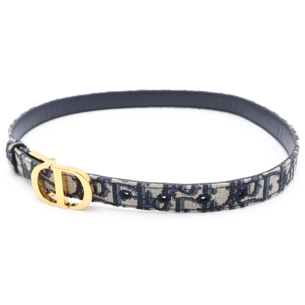 Christian Dior(クリスチャンディオール) 30 Montaigne Reversible モンテーニュ リバーシブル ベルト ネイビー/ホワイト B0178UWEO B0178UWEO