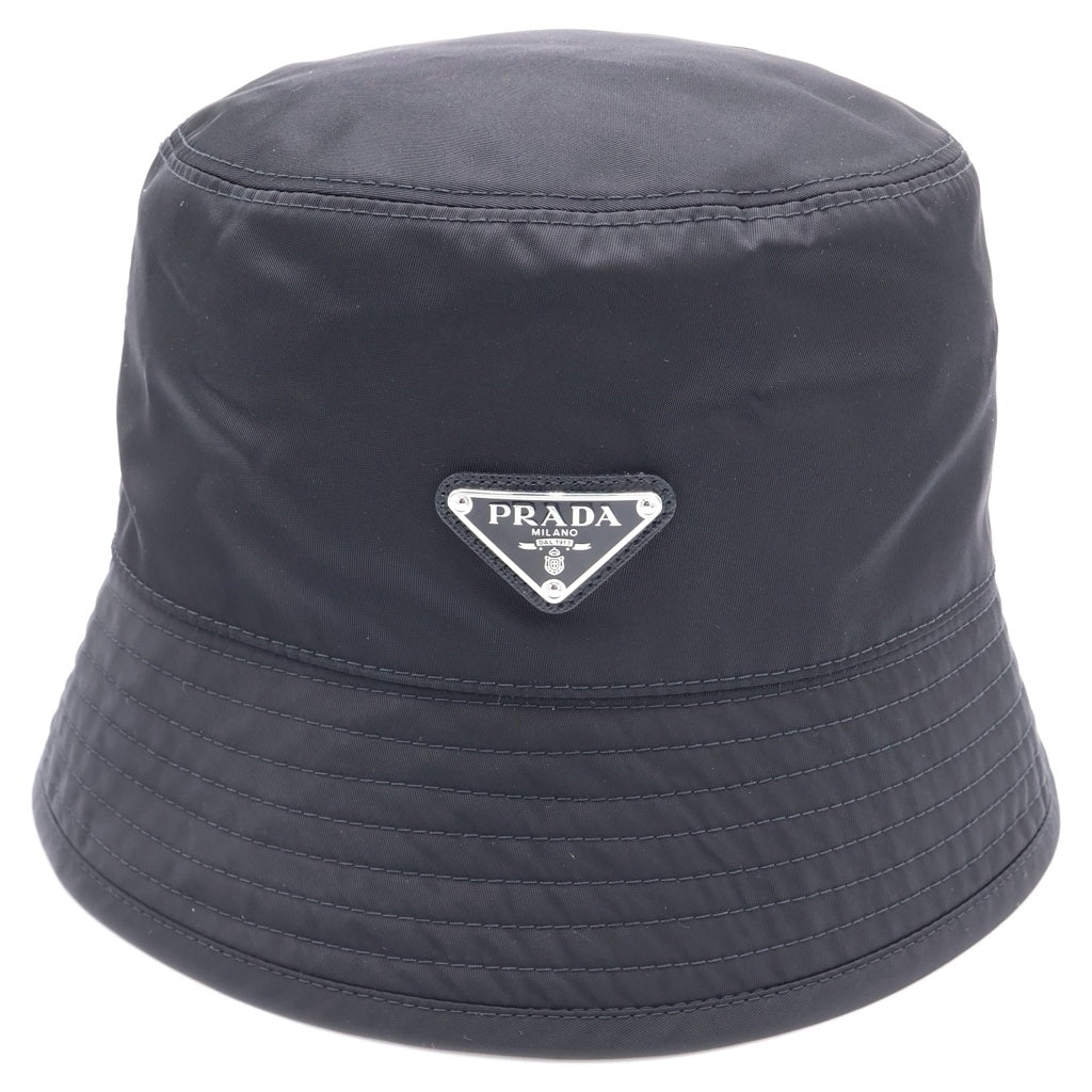 PRADA(プラダ) 25SS Re-Nylon リナイロン トライアングルロゴ バケットハット 帽子 ブラック 2HC137