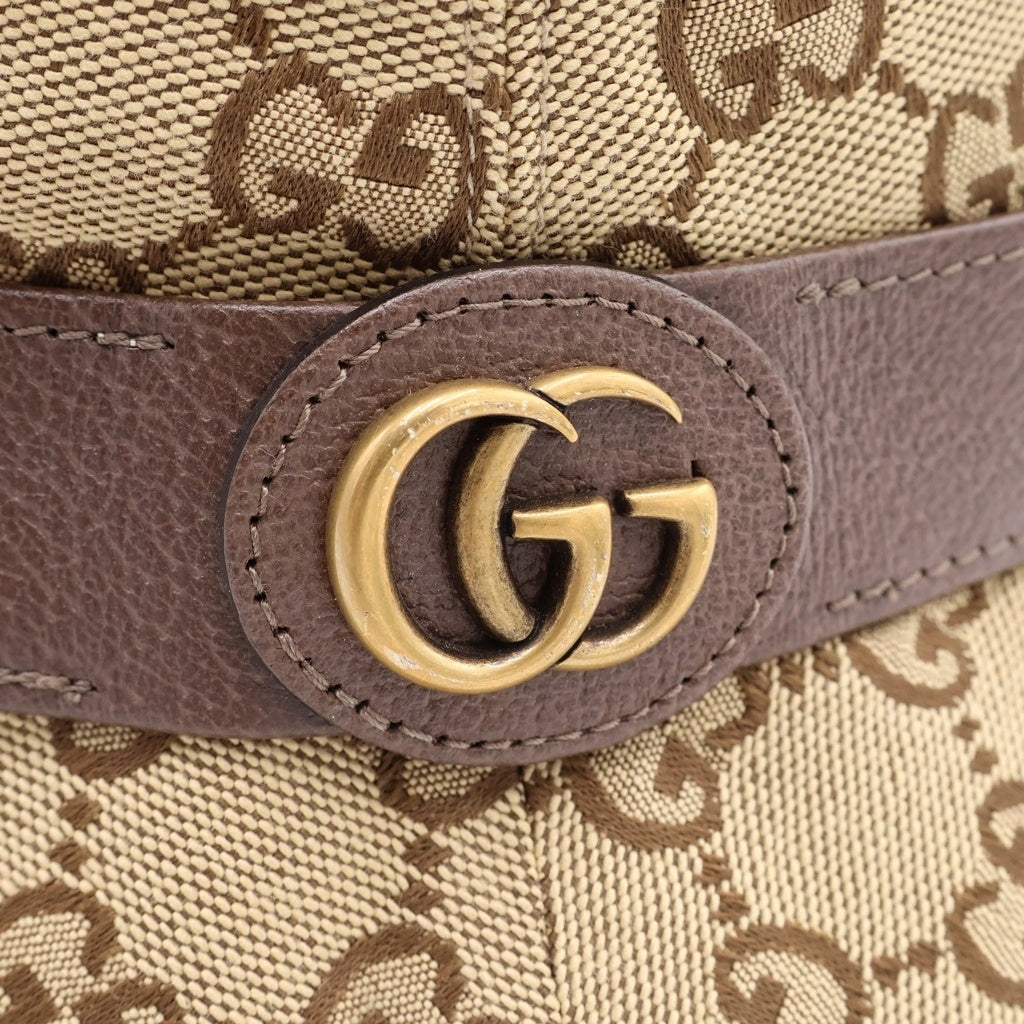 GUCCI(グッチ) GGキャンバス フェドラ バケットハット 帽子 ベージュ 576587