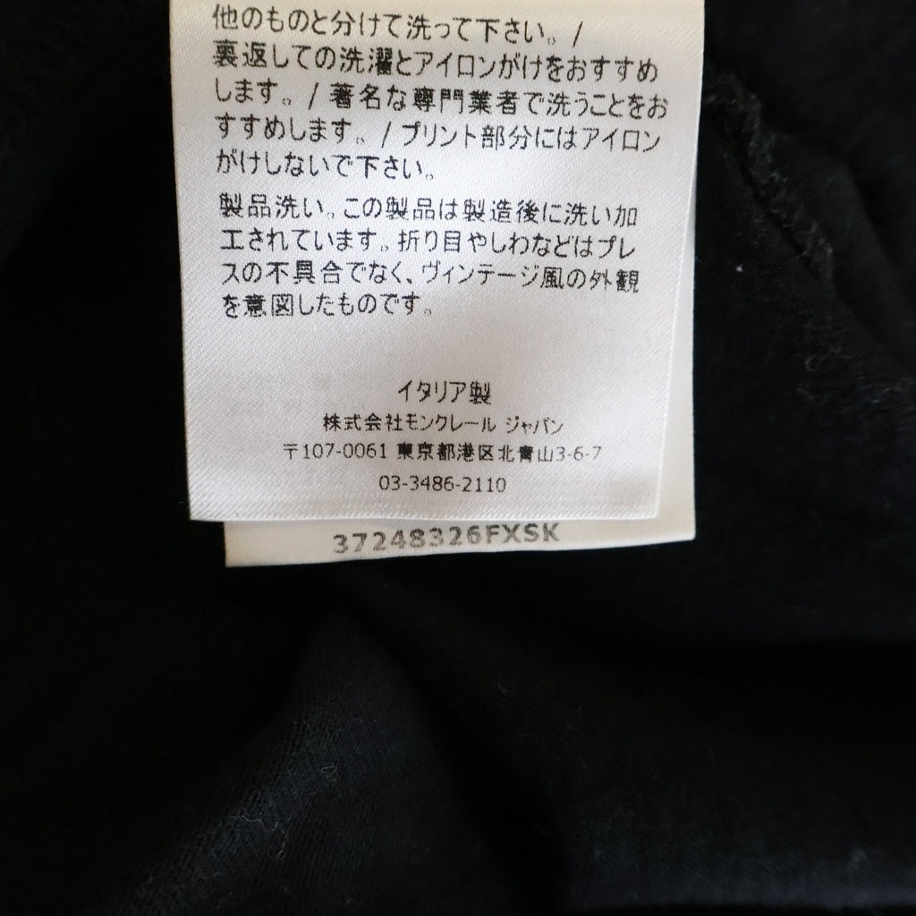 MONCLER(モンクレール) 21AW ×FRAGMENT L/S バックプリント ロングスリーブ 長袖Tシャツ カットソー ブラック G209U8D00003