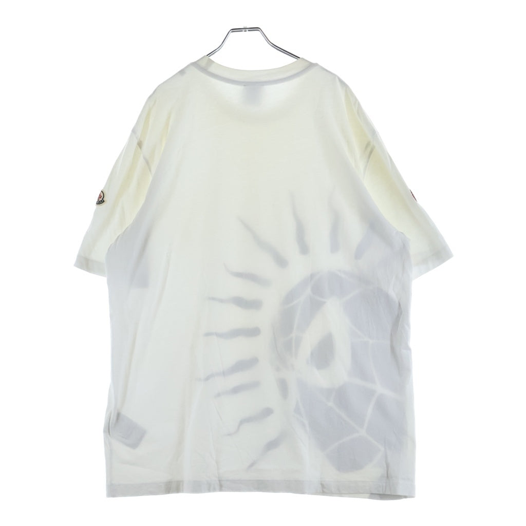 MONCLER(モンクレール) 22AW×Spiderman スパイダーマン プリント クルーネック 半袖Tシャツ ホワイト H20918C00004