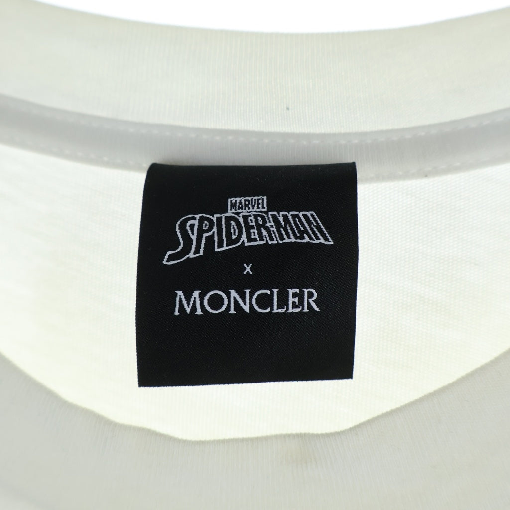 MONCLER(モンクレール) 22AW×Spiderman スパイダーマン プリント クルーネック 半袖Tシャツ ホワイト H20918C00004