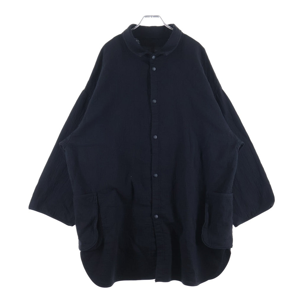 Porter Classic(ポータークラシック) SASHIKO LIGHT SHIRT JACKET 刺し子 コットンシャツ ジャケット ブラック ‐