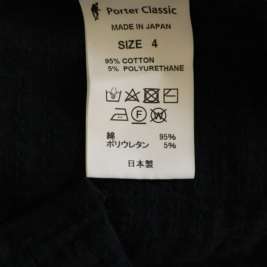 Porter Classic(ポータークラシック) SASHIKO LIGHT SHIRT JACKET 刺し子 コットンシャツ ジャケット ブラック ‐