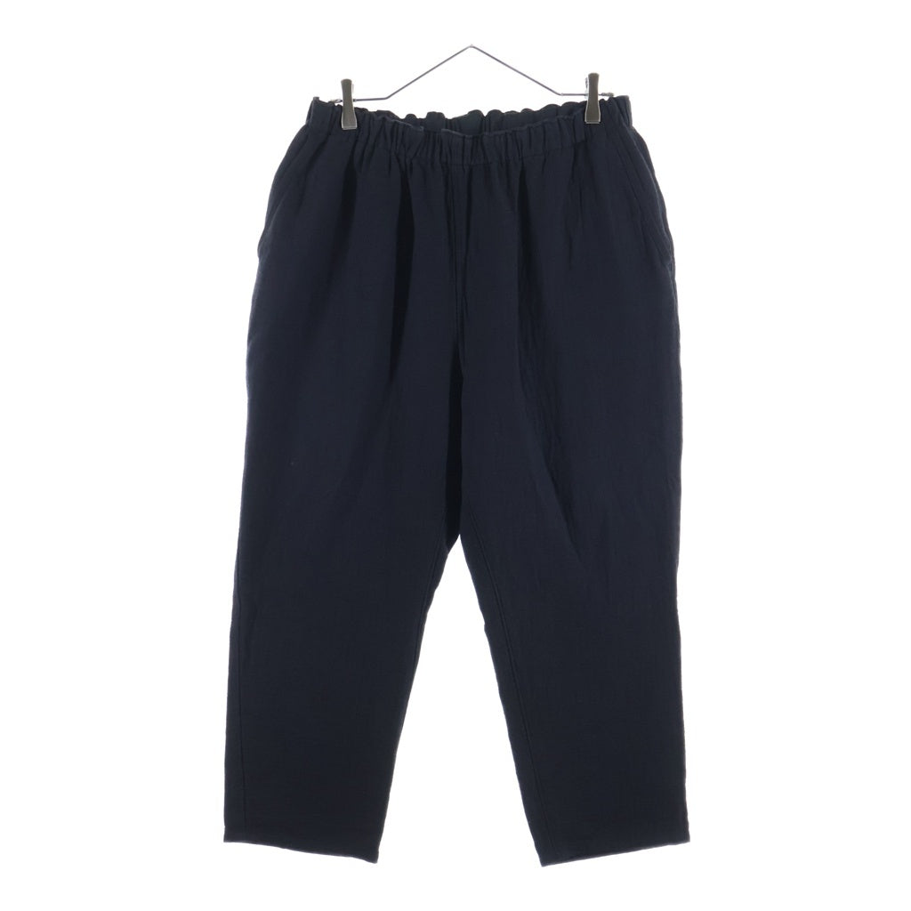 Porter Classic(ポータークラシック) SASHIKO LIGHT EASY PANTS 刺し子 コットンパンツ ブラック ‐