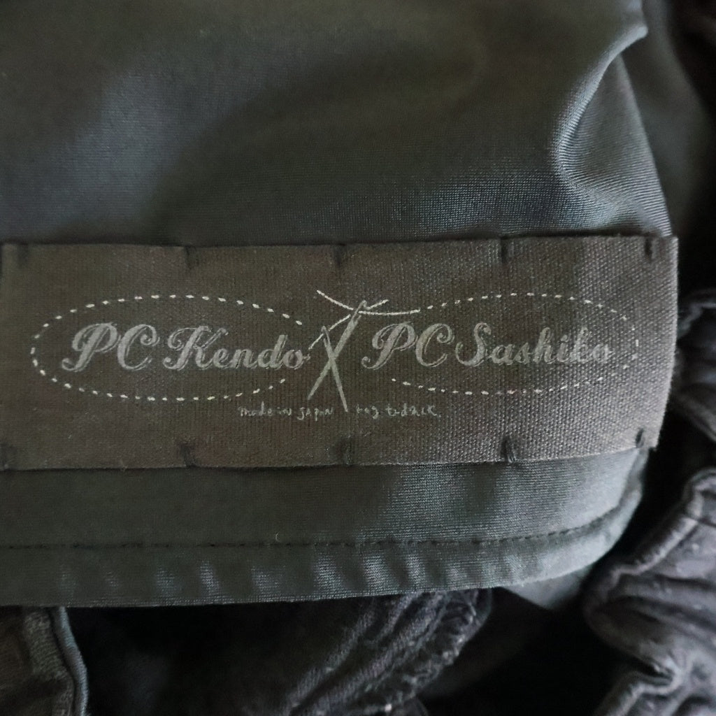 Porter Classic(ポータークラシック) SASHIKO LIGHT EASY PANTS 刺し子 コットンパンツ ブラック ‐