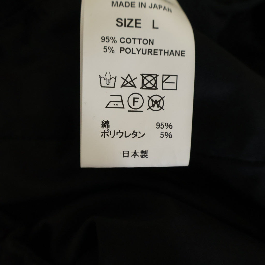 Porter Classic(ポータークラシック) SASHIKO LIGHT EASY PANTS 刺し子 コットンパンツ ブラック ‐