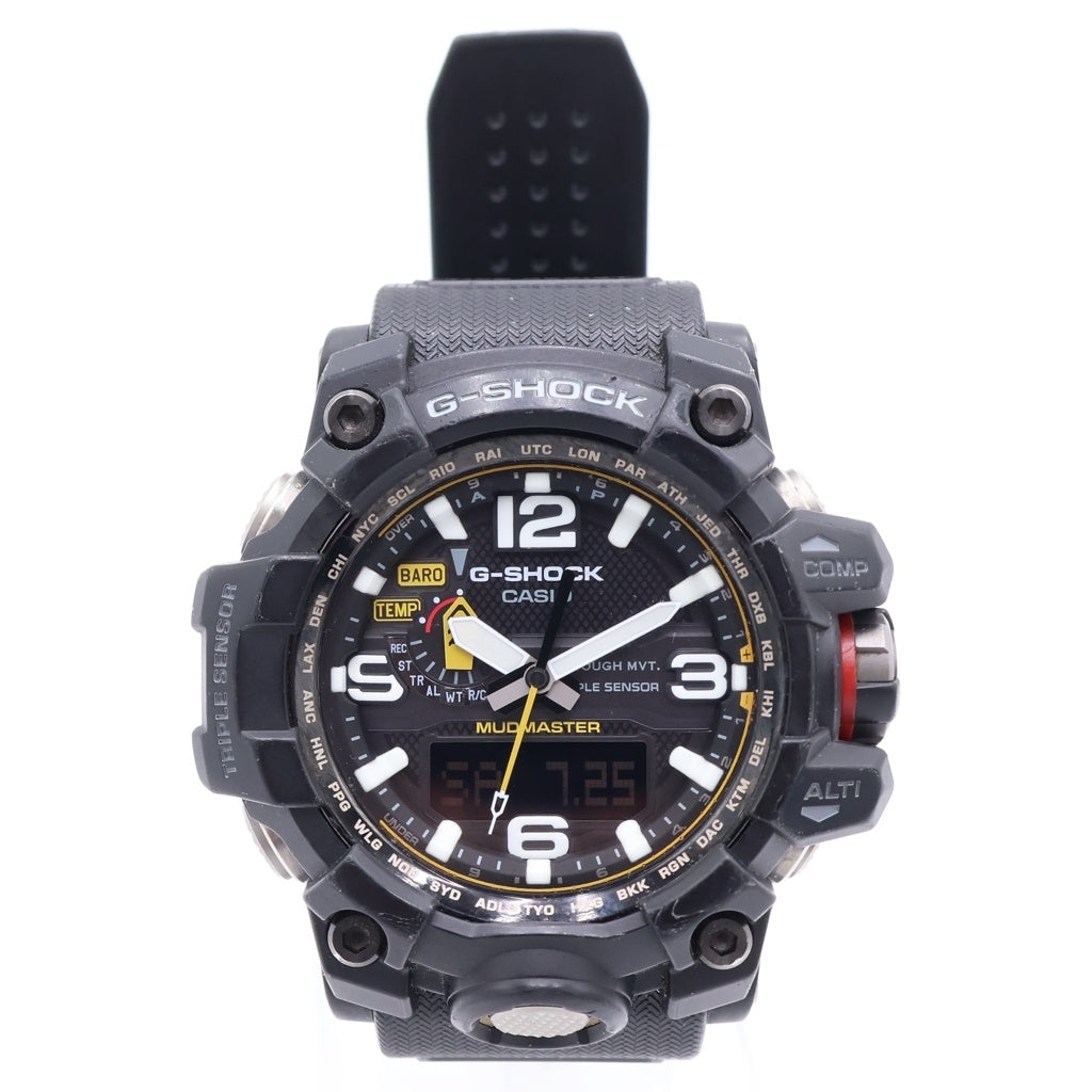 CASIO G-SHOCK(カシオ ジーショック) MASTER OF G MUDMASTER マスターオブG マッドマスター ソーラー 腕時計 ブラック GWG-1000-1A3JF