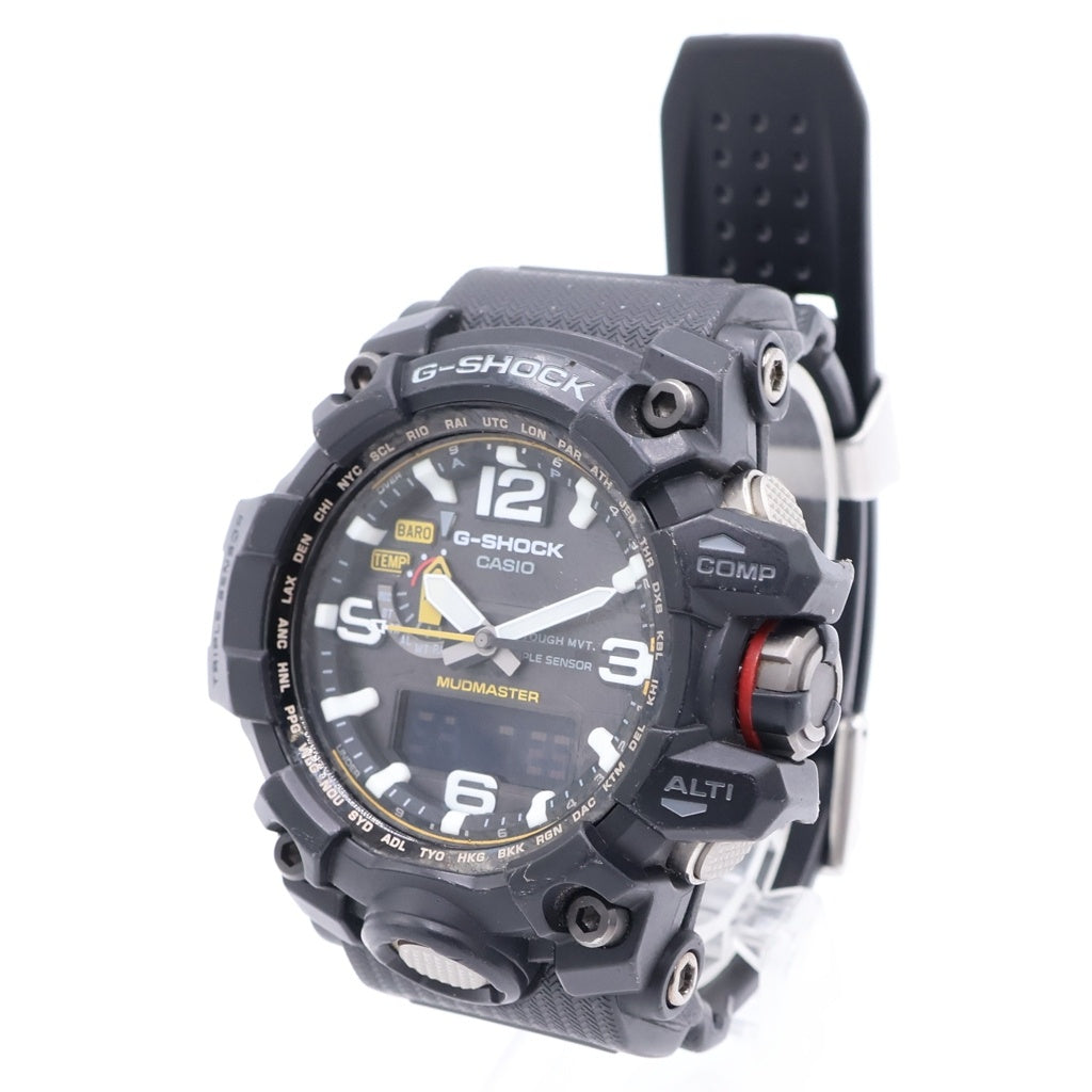 CASIO G-SHOCK(カシオ ジーショック) MASTER OF G MUDMASTER マスターオブG マッドマスター ソーラー 腕時計 ブラック GWG-1000-1A3JF