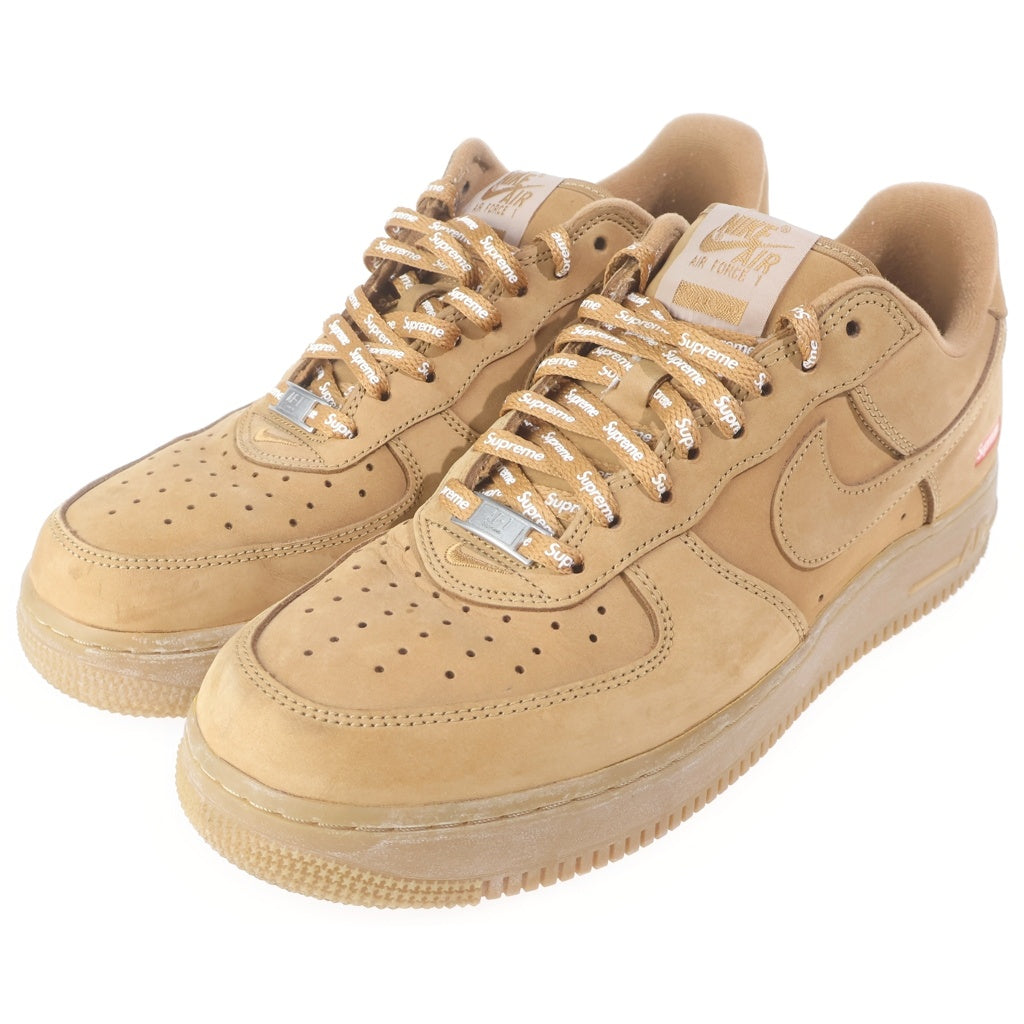 NIKE(ナイキ) ×SUPREME Air Force 1 Low Flax Wheat DN1555-200 シュプリーム エアフォース1 ロー フラックス ウィート ローカットスニーカー US10/28cm ブラウン