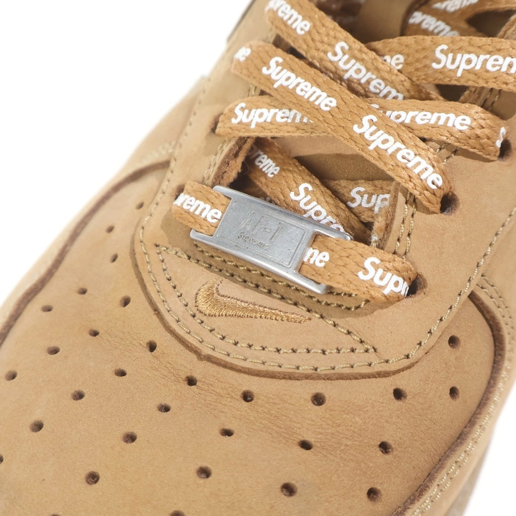 NIKE(ナイキ) ×SUPREME Air Force 1 Low Flax Wheat DN1555-200 シュプリーム エアフォース1 ロー フラックス ウィート ローカットスニーカー US10/28cm ブラウン