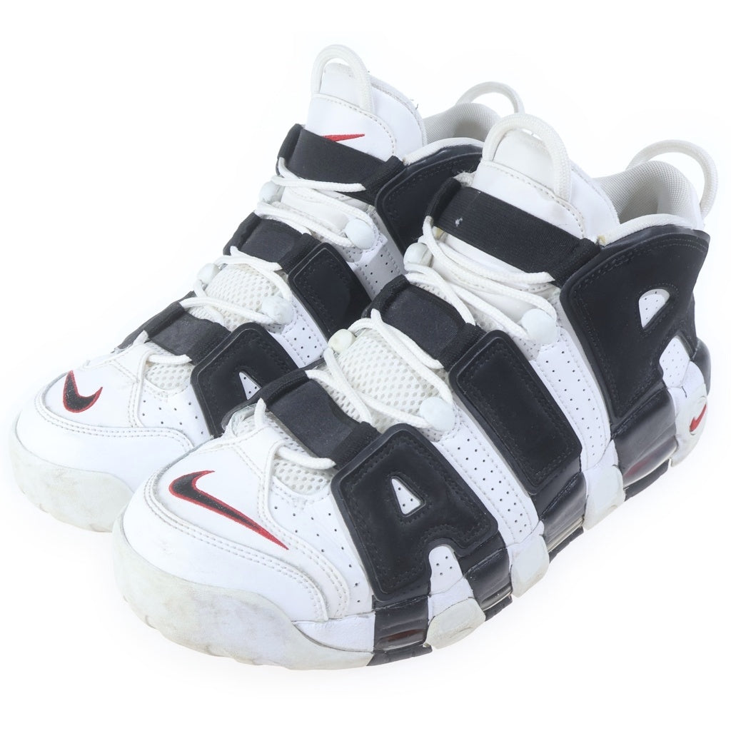 NIKE(ナイキ) AIR MORE UPTEMPO WHITE BLACK UNIVERSITY RED ナイキ エア モア アップテンポ ハイカットスニーカー US10/28cm ホワイト/ブラック 414962-105