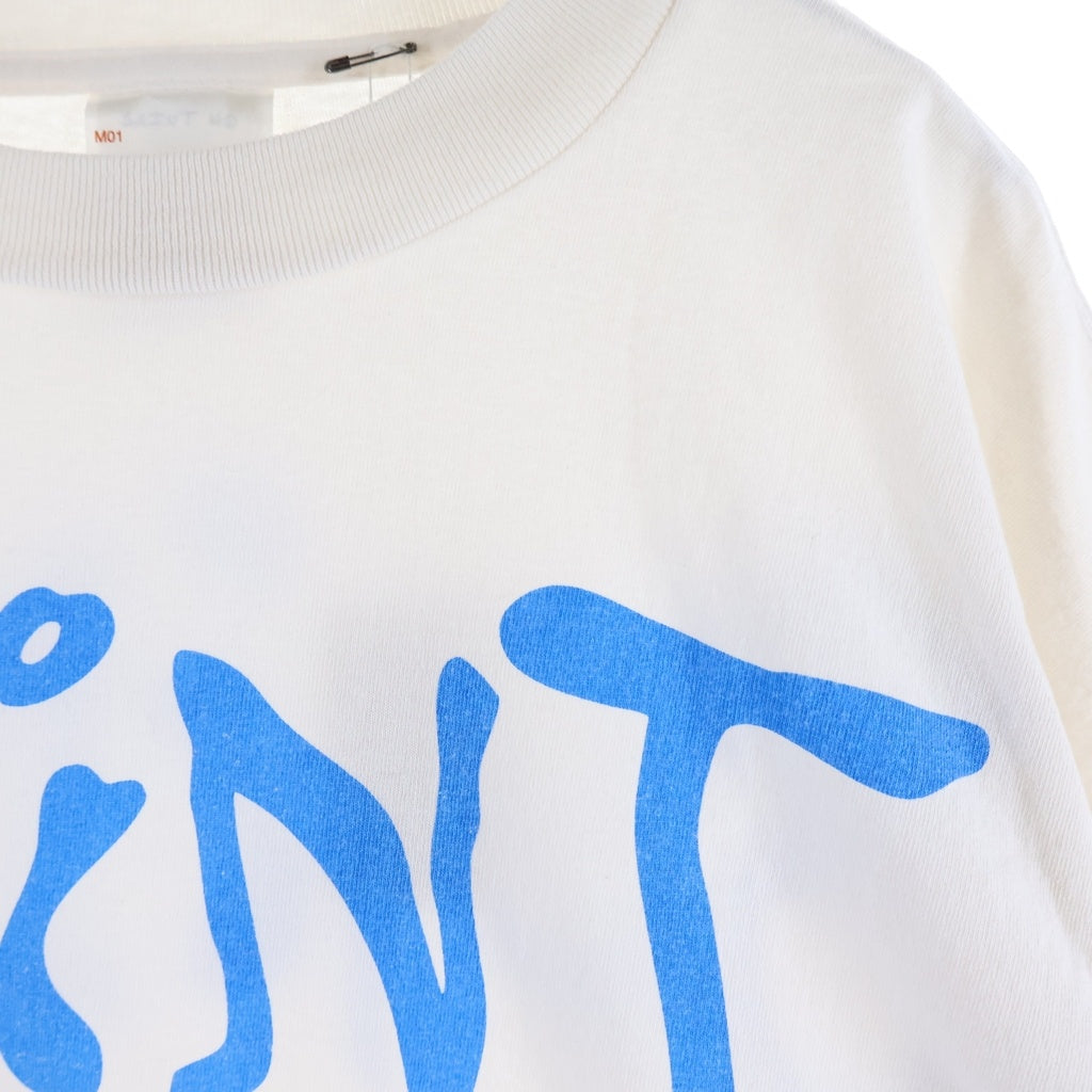 SAINT MICHAEL(セントマイケル) 26AW DEEP_SS T-SHIRT プリントクルーネック半袖Tシャツカットソー ホワイト SM-MK1-0000-011