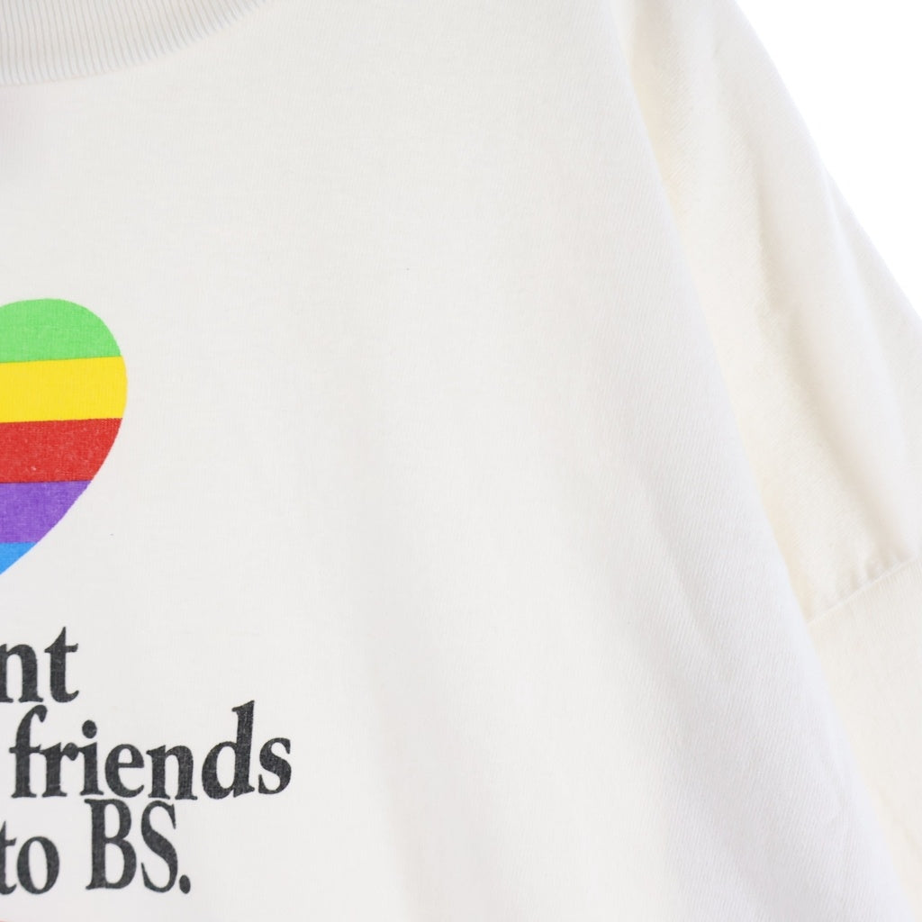 SAINT MICHAEL(セントマイケル) 26SS don't_SS T-SHIRT プリントクルーネック半袖Tシャツカットソー ホワイト SM-MK1ー0000ー014