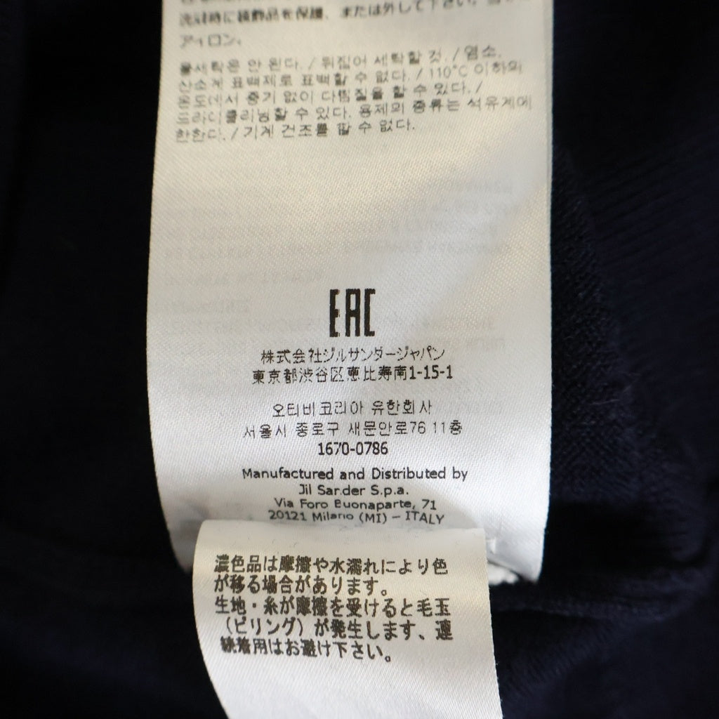 JIL SANDER(ジルサンダー) 23AW SWEATER CN LS クルーネック ウールニットセーター ネイビー J23GP0003 J14532