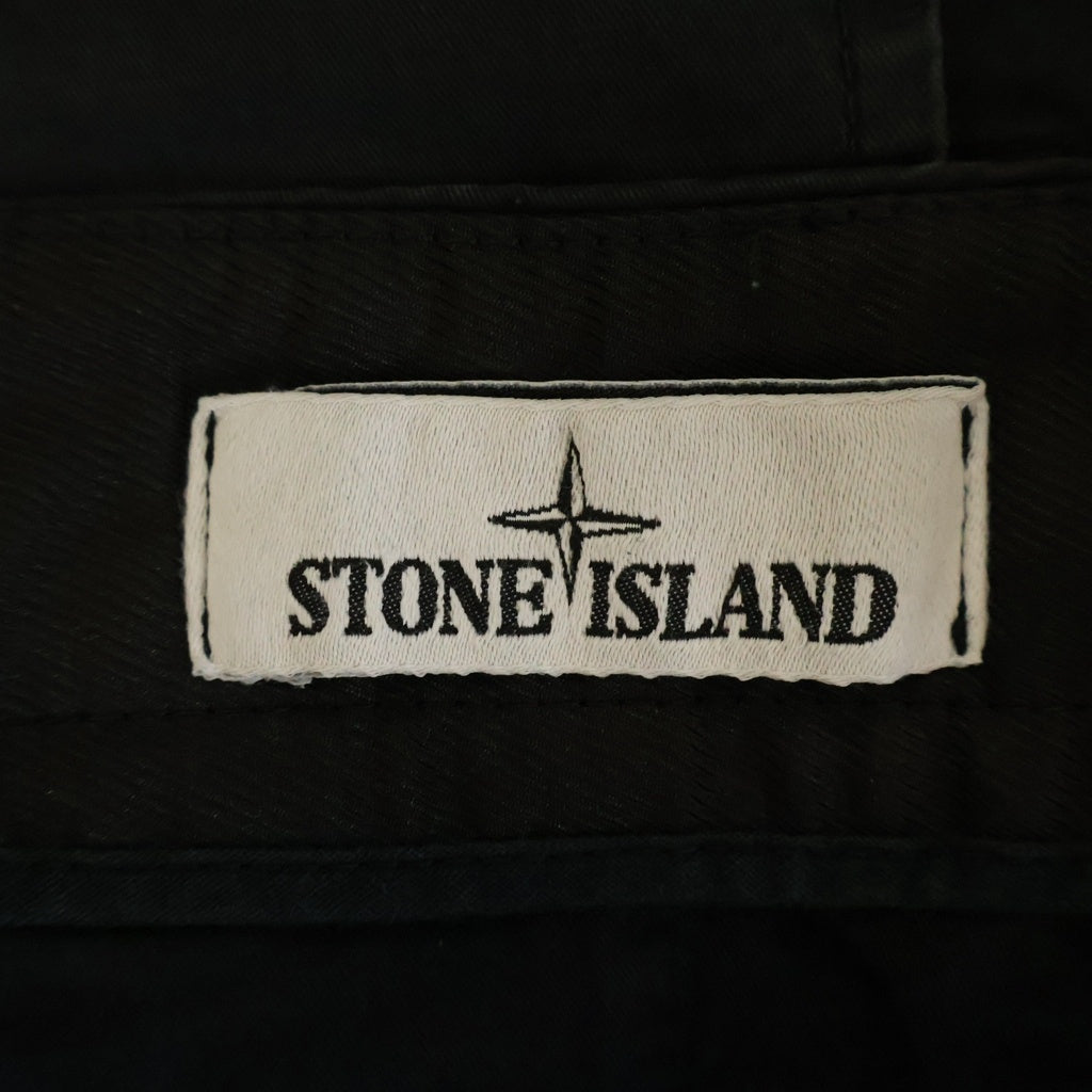 STONE ISLAND(ストーンアイランド) 21AW Cargo Pants ロゴワッペン カーゴパンツ ブラック 751531410