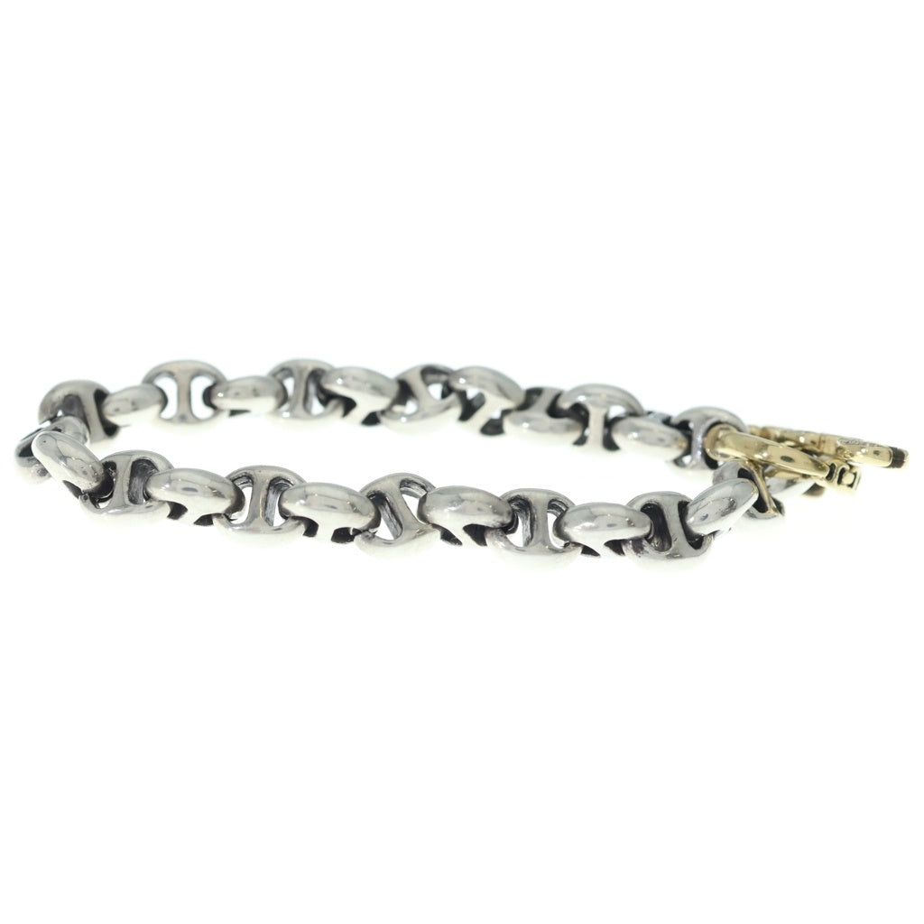 HOORSENBUHS(ホーセンブース) K18 10MM OPEN-LINK BRACELET オープンリンクブレスレット ダイヤ コンビ シルバー/ゴールド