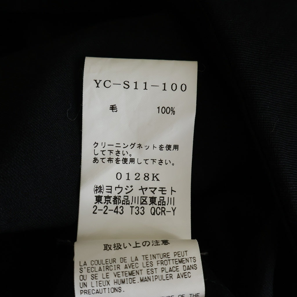 Y's(ワイズ) 19AW ウール 変形 ミディアムスカート ブラック レディース YC-S11-100