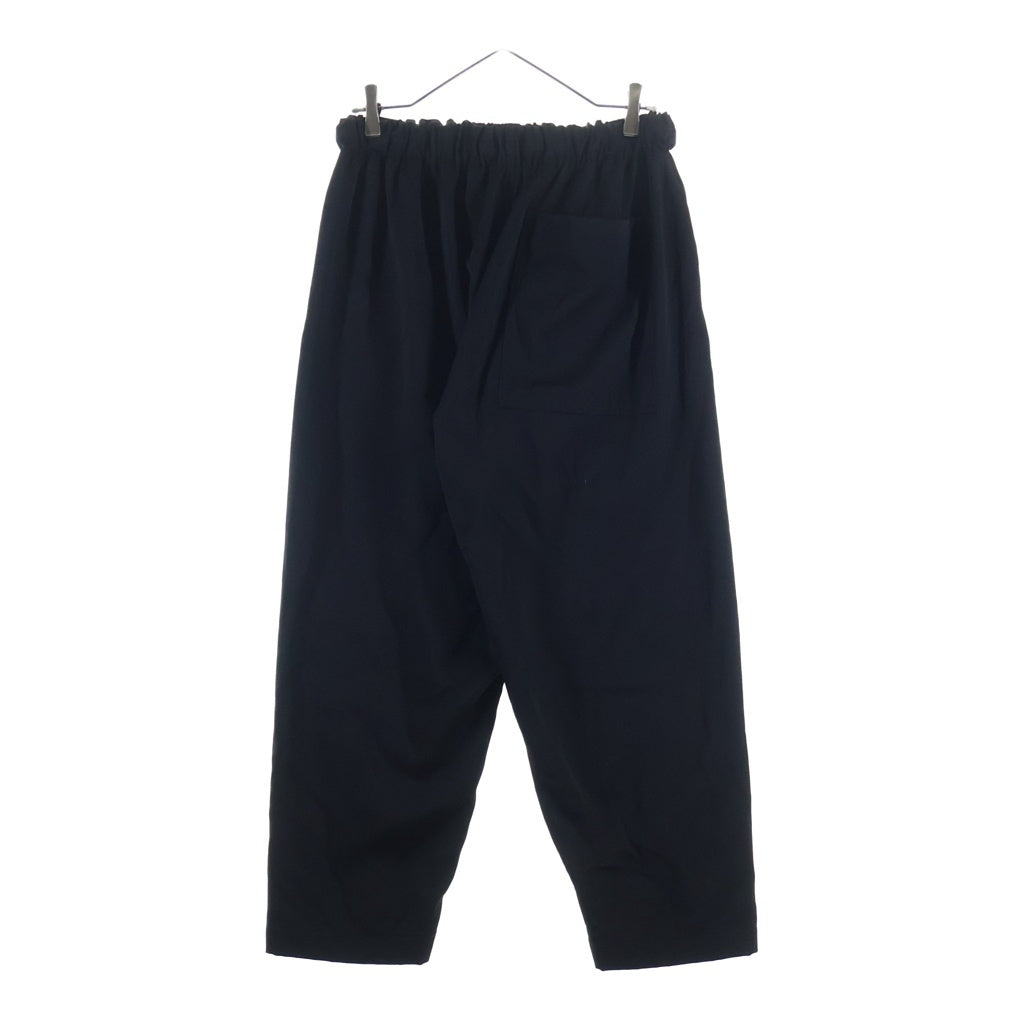 Y's(ワイズ) 20AW Pre WOOL SAROUEL PANTS フロントジップ 2ポケット ウールサルエルパンツ ブラック レディース YB-P41-130