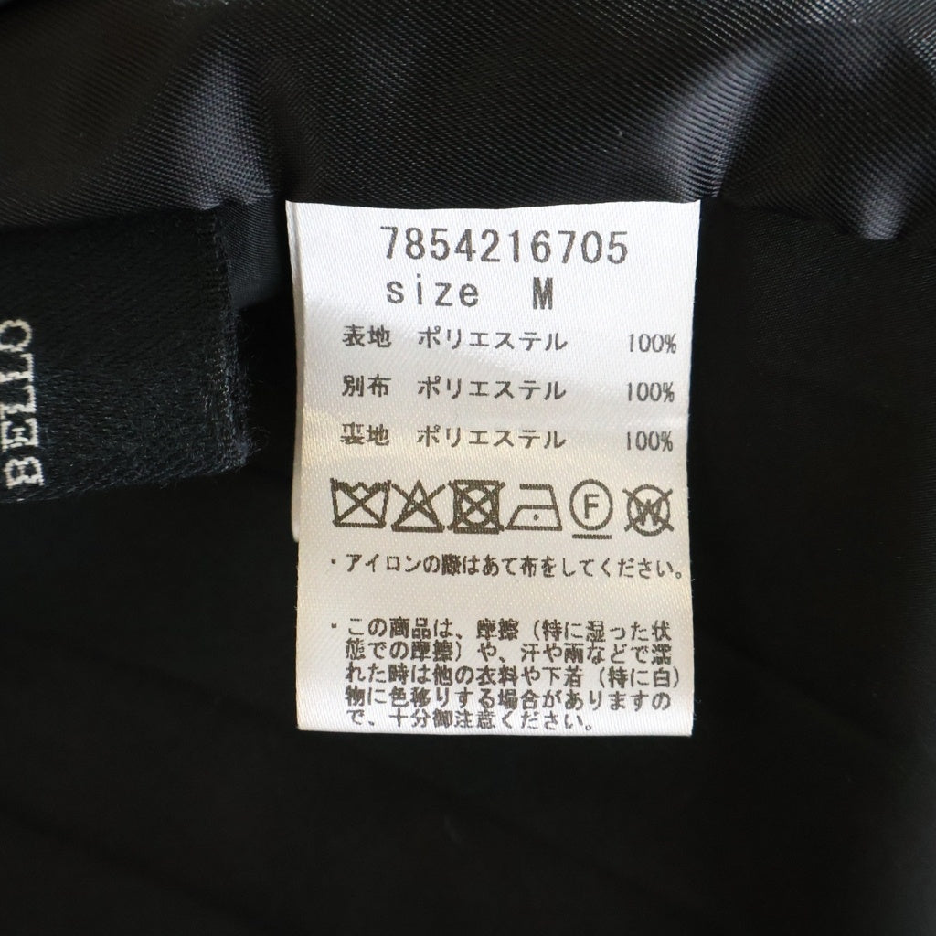 NO BRAND(ノーブランド) DROIT BELLO 【ドロイトベロ】 サイドZIPプリーツスカート ブラック レディース 7854216705