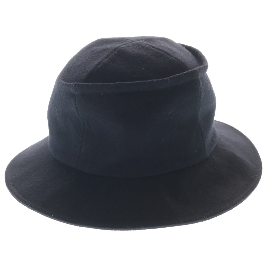 Yohji Yamamoto + NOIR(ヨウジヤマモトプリュスノアール) 20AW WOOL HAT ウールハット 帽子 ブラック NR-H03-103 レディース