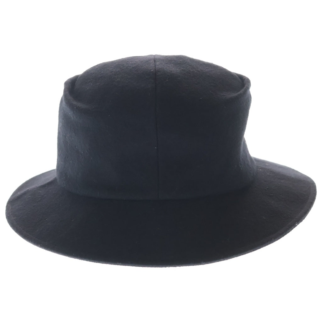 Yohji Yamamoto + NOIR(ヨウジヤマモトプリュスノアール) 20AW WOOL HAT ウールハット 帽子 ブラック NR-H03-103 レディース