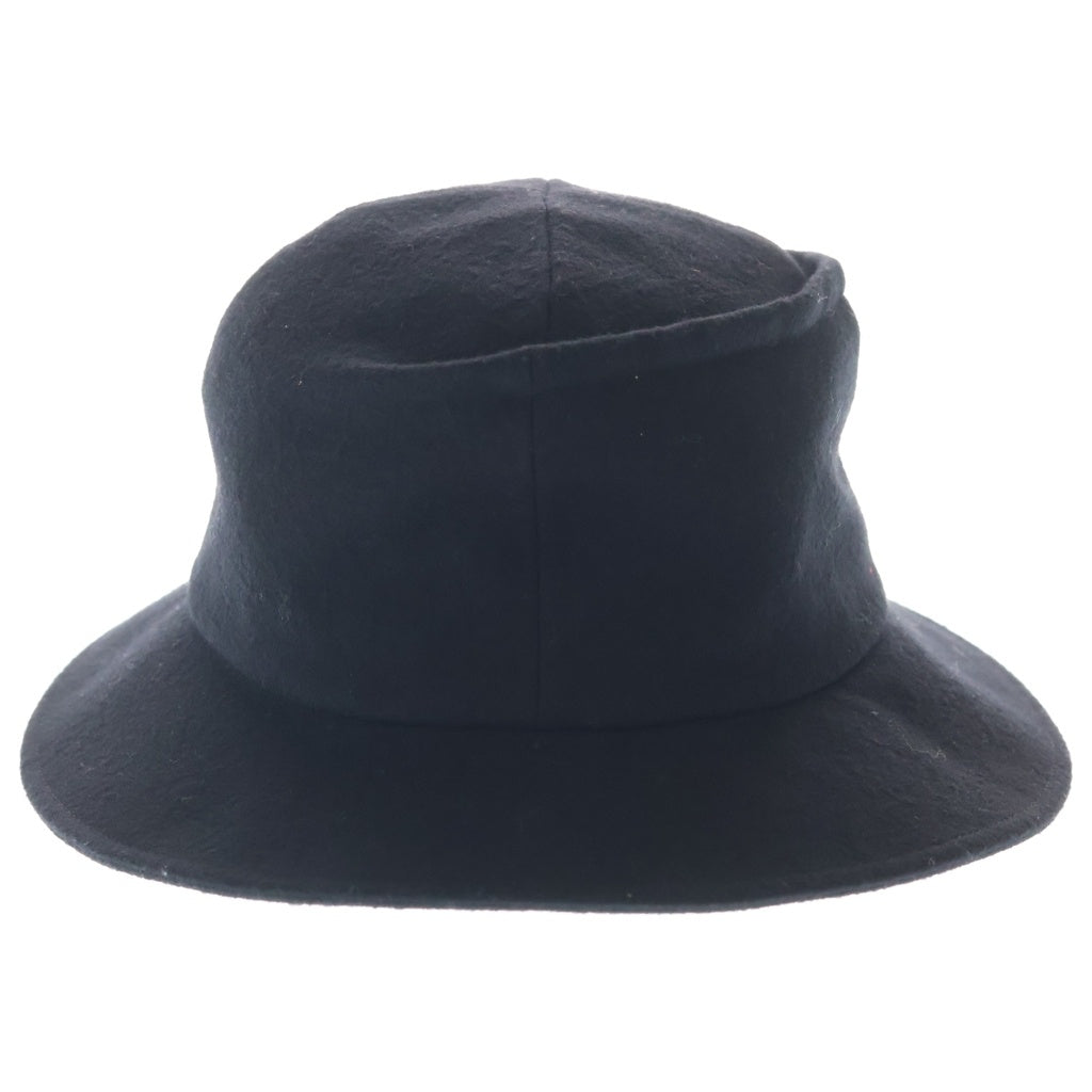 Yohji Yamamoto + NOIR(ヨウジヤマモトプリュスノアール) 20AW WOOL HAT ウールハット 帽子 ブラック NR-H03-103 レディース