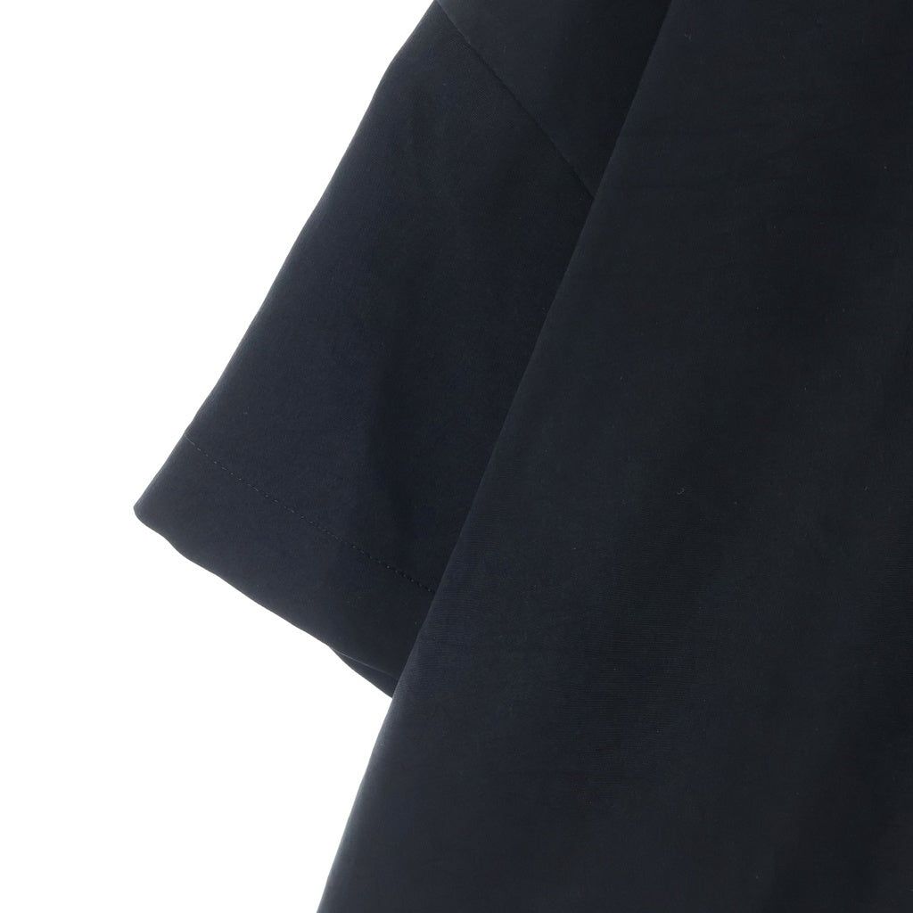 Y's(ワイズ) 17SS Crepe De Chine Half Sleeve Box Shirt クレープデシン ハーフスリーブボックスシャツ ブラック レディース YD-B21-500