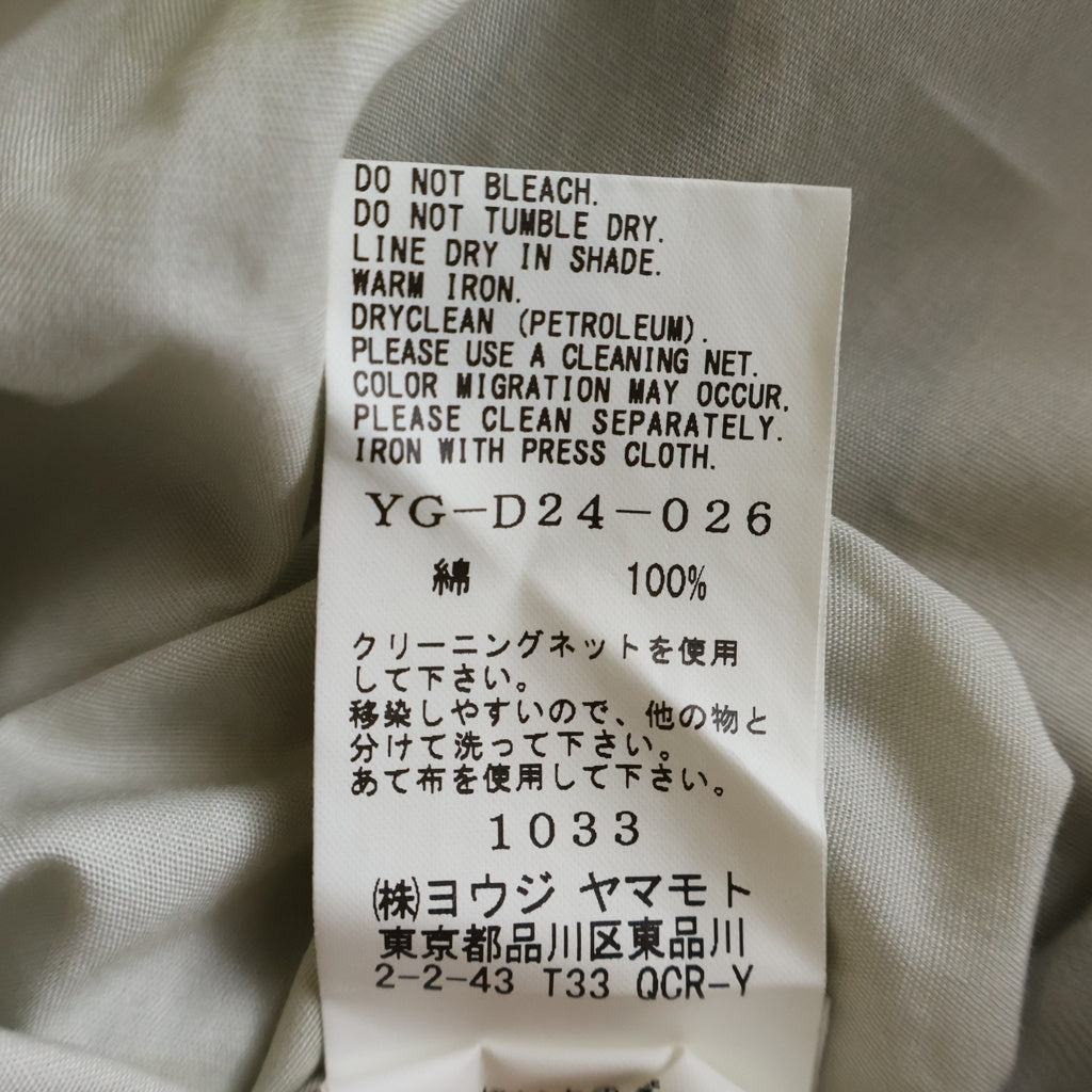 Y's(ワイズ) 22SS COTTON DOT PRINT DRESS コットン ドットプリント ハーフスリーブ ロングワンピース アイボリー レディース YG-D24-119