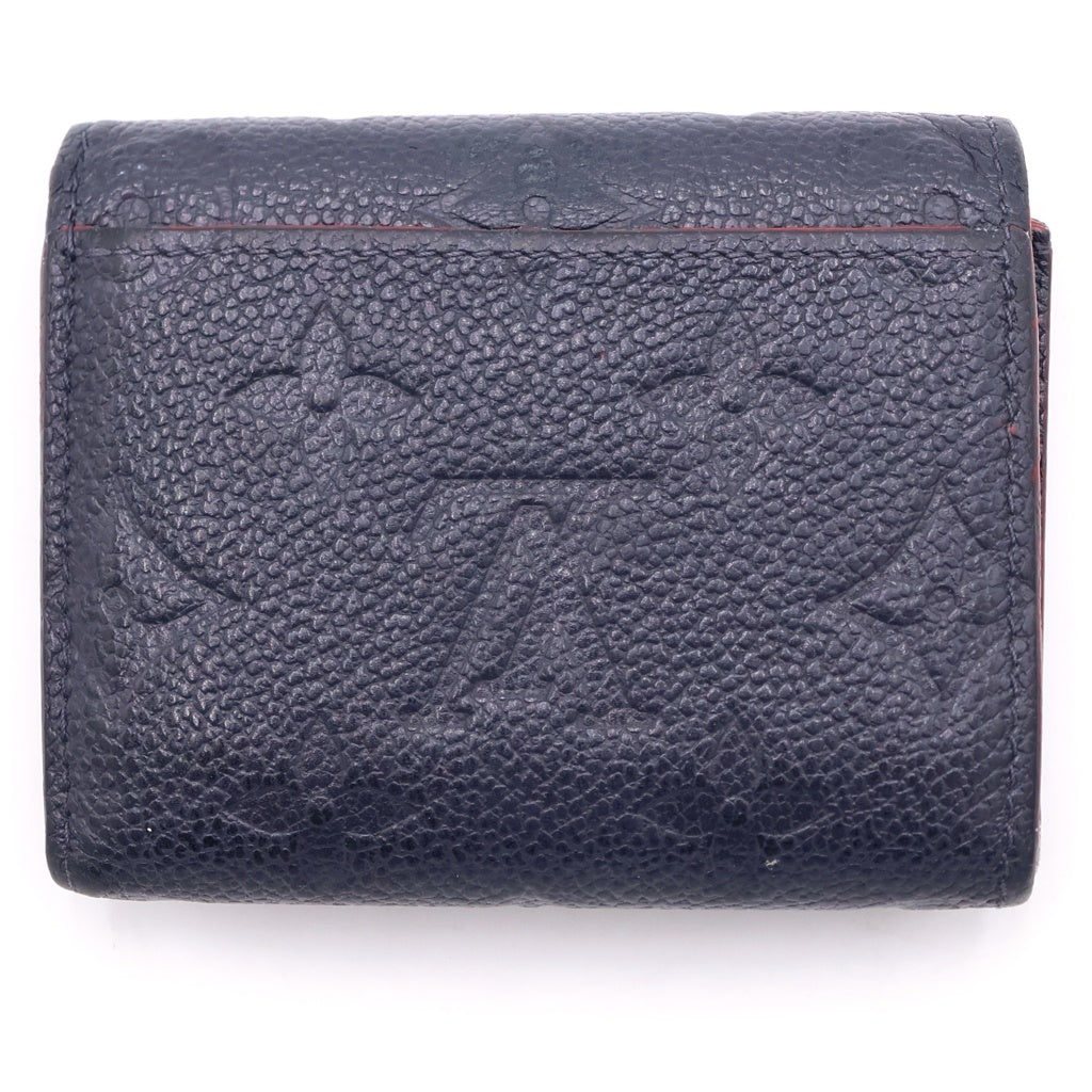 LOUIS VUITTON(ルイヴィトン) ポルトフォイユゾエ モノグラム・アンプラント マリーヌルージュ 二つ折り財布 ネイビー M58880 レディース