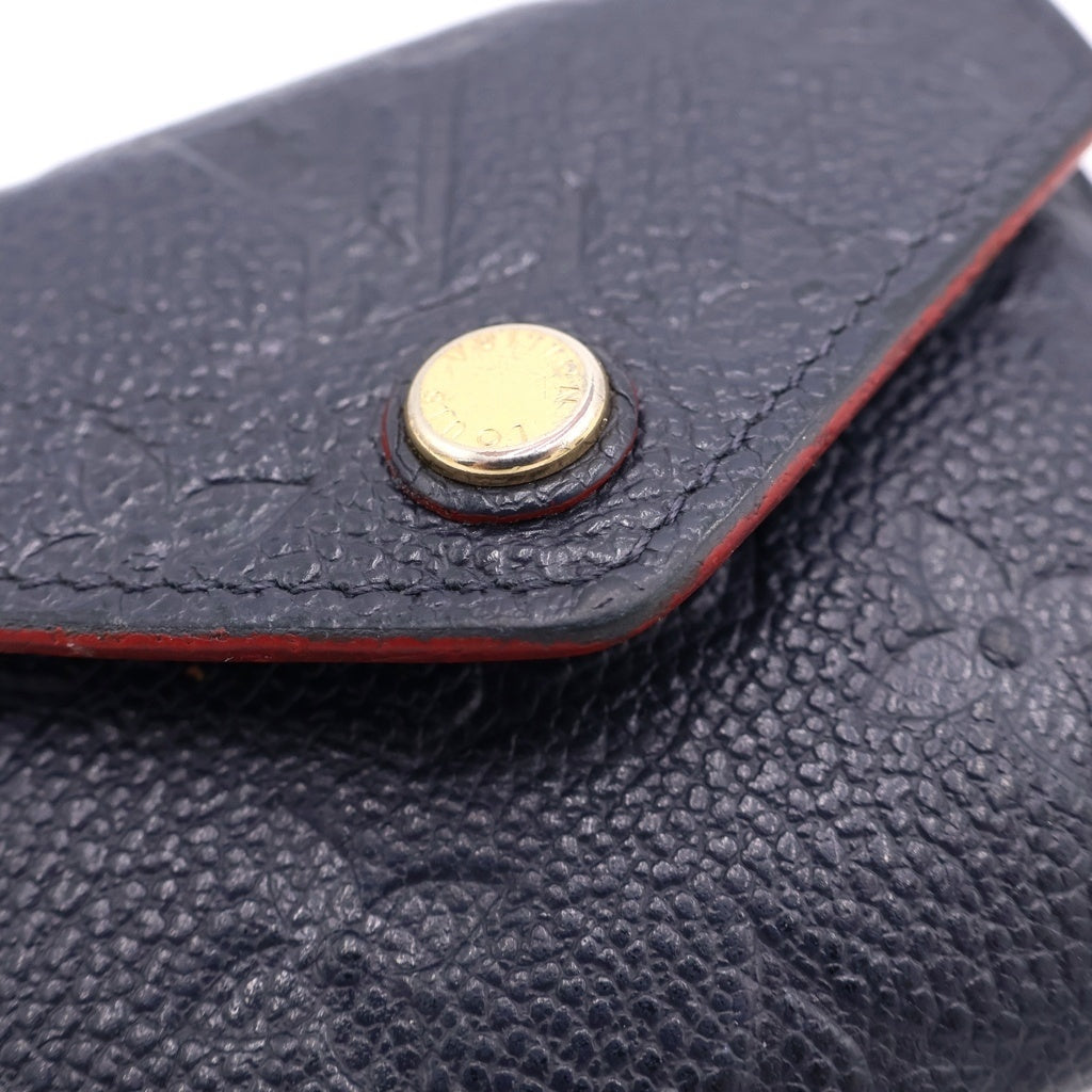 LOUIS VUITTON(ルイヴィトン) ポルトフォイユゾエ モノグラム・アンプラント マリーヌルージュ 二つ折り財布 ネイビー M58880 レディース
